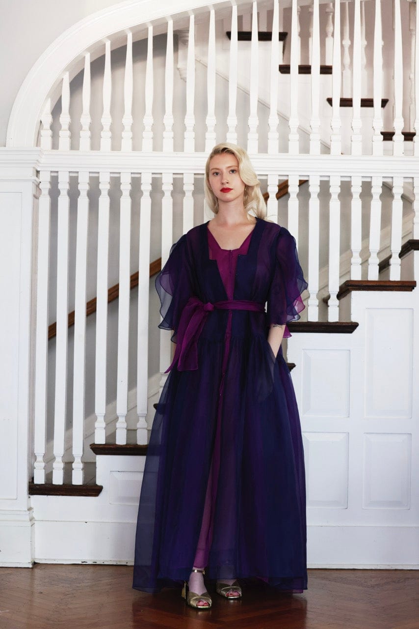 SAMPLE SS25 - Coclico Dress in Silk Organza SS25 Samples CHRISTINE ALCALAY Midnight XS/S