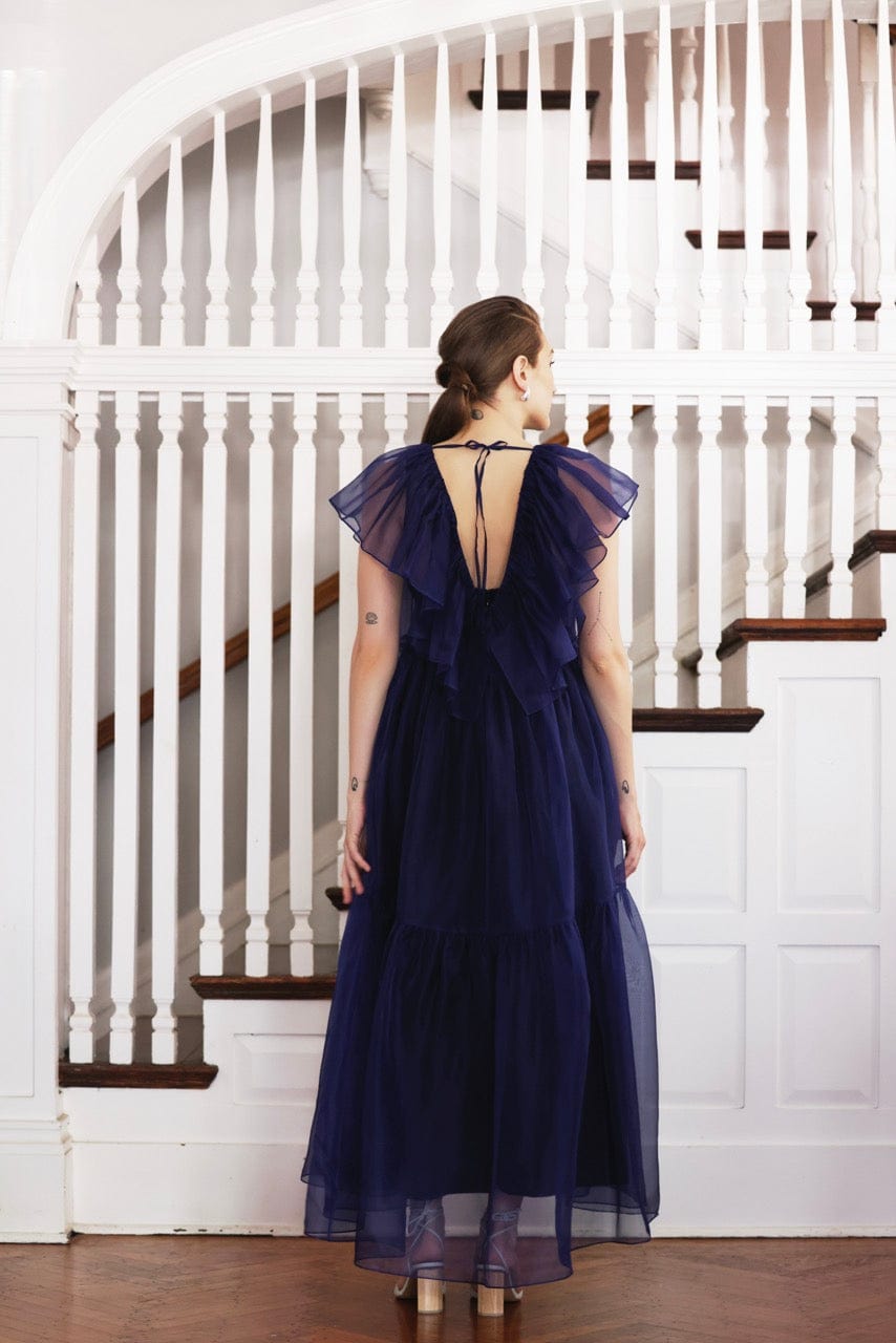 Papillon Dress in Silk Organza Dresses CHRISTINE ALCALAY