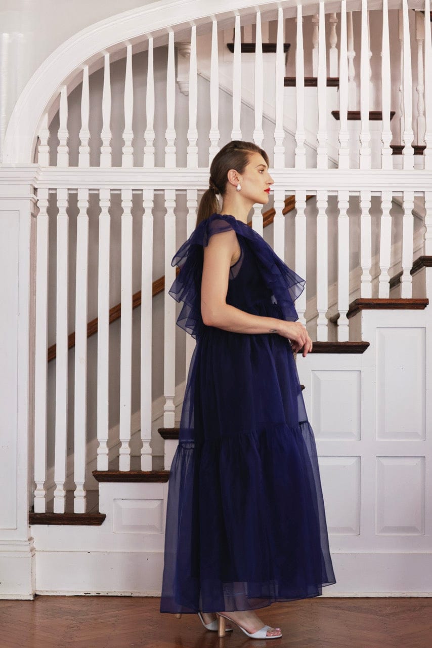 Papillon Dress in Silk Organza Dresses CHRISTINE ALCALAY
