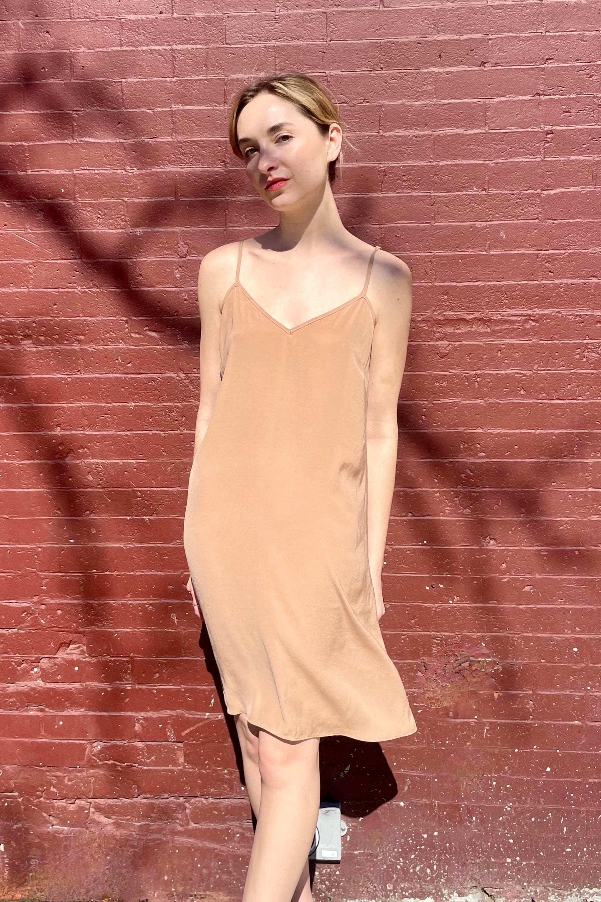 Bridget Slip Dress in Japanese Charmeuse Dresses CHRISTINE ALCALAY   