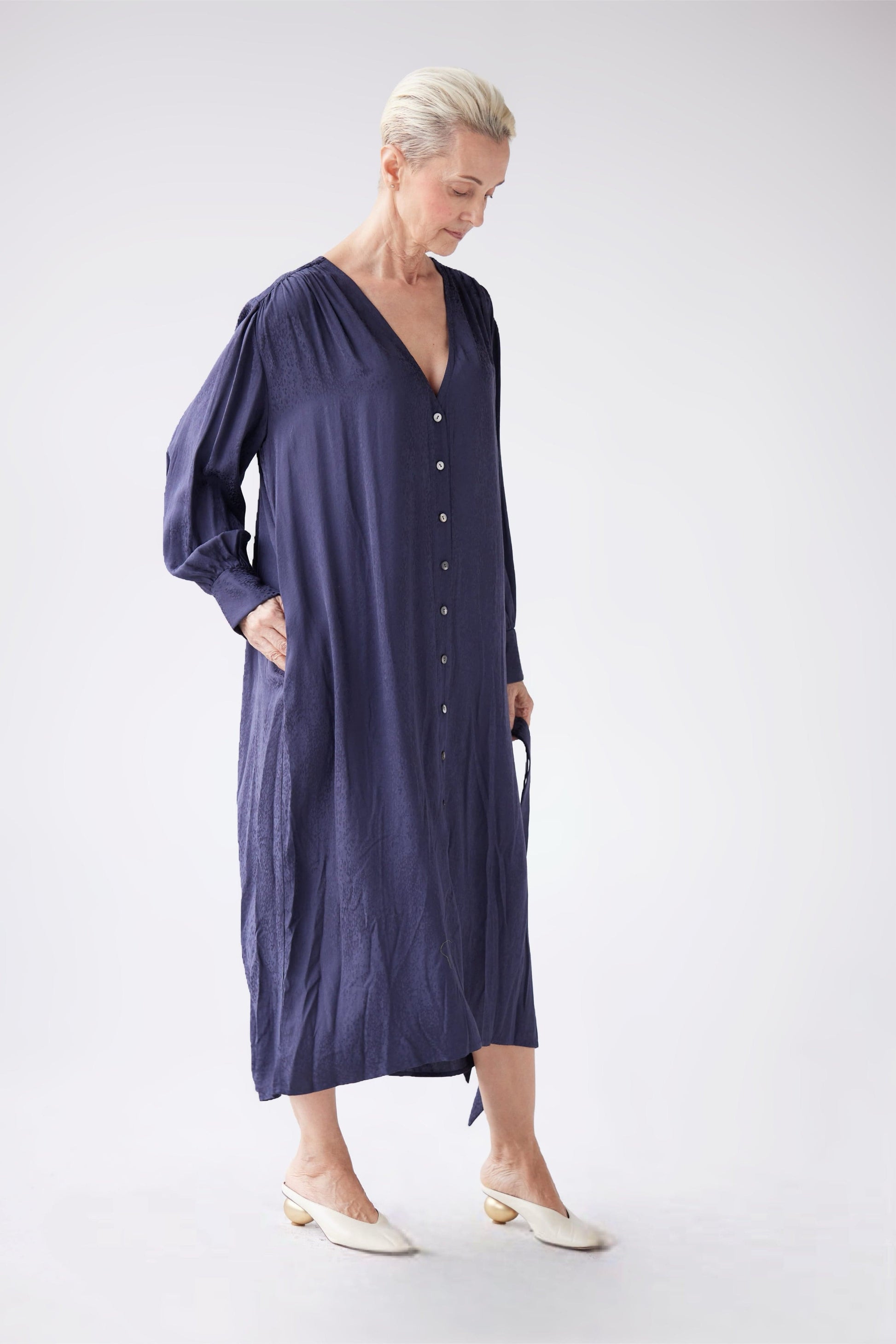 Farrah Dress in Leopard Jacquard Dresses CHRISTINE ALCALAY