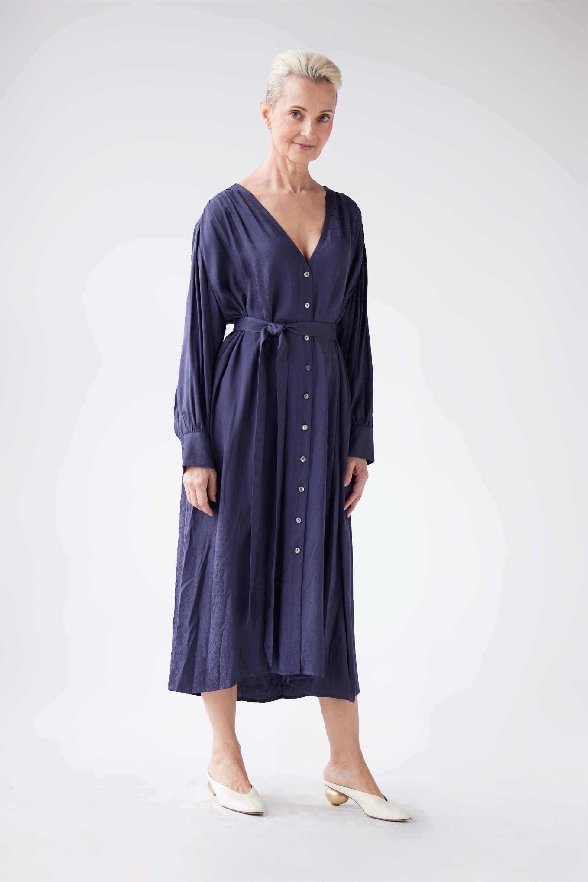 Farrah Dress in Leopard Jacquard Dresses CHRISTINE ALCALAY