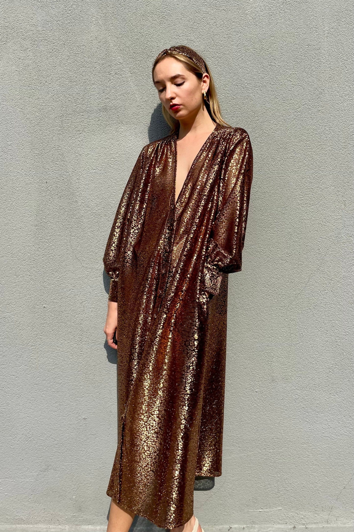 Farrah Dress in Metallic Dresses CHRISTINE ALCALAY   