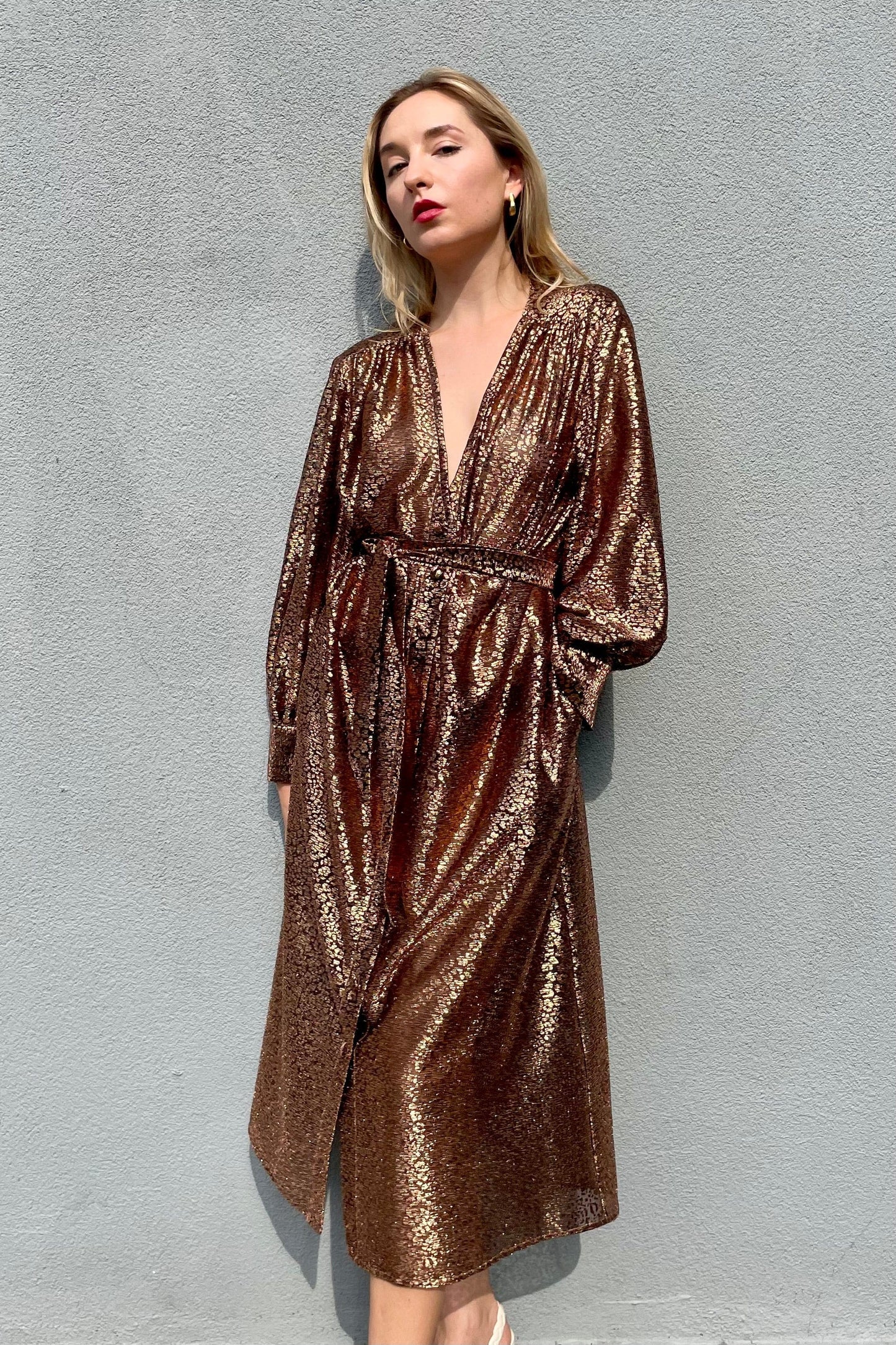 Farrah Dress in Metallic Dresses CHRISTINE ALCALAY   