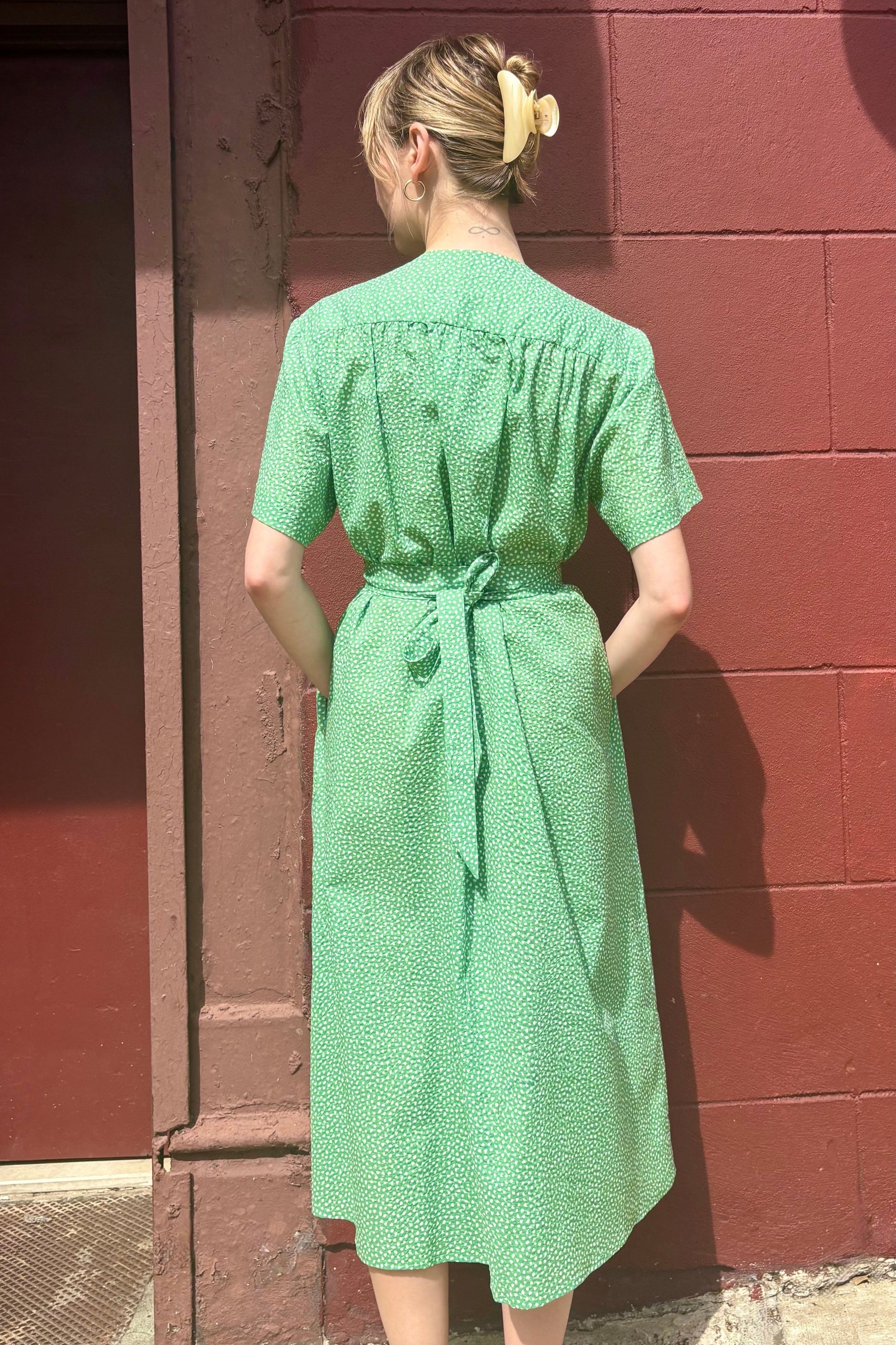Frankie Dress in Cotton Pebble Print Dresses CHRISTINE ALCALAY