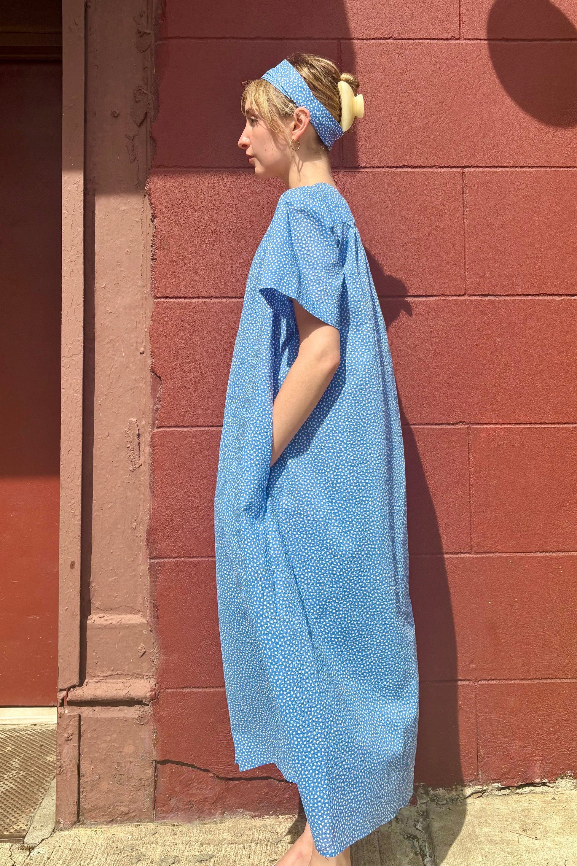 Frankie Dress in Cotton Pebble Print Dresses CHRISTINE ALCALAY