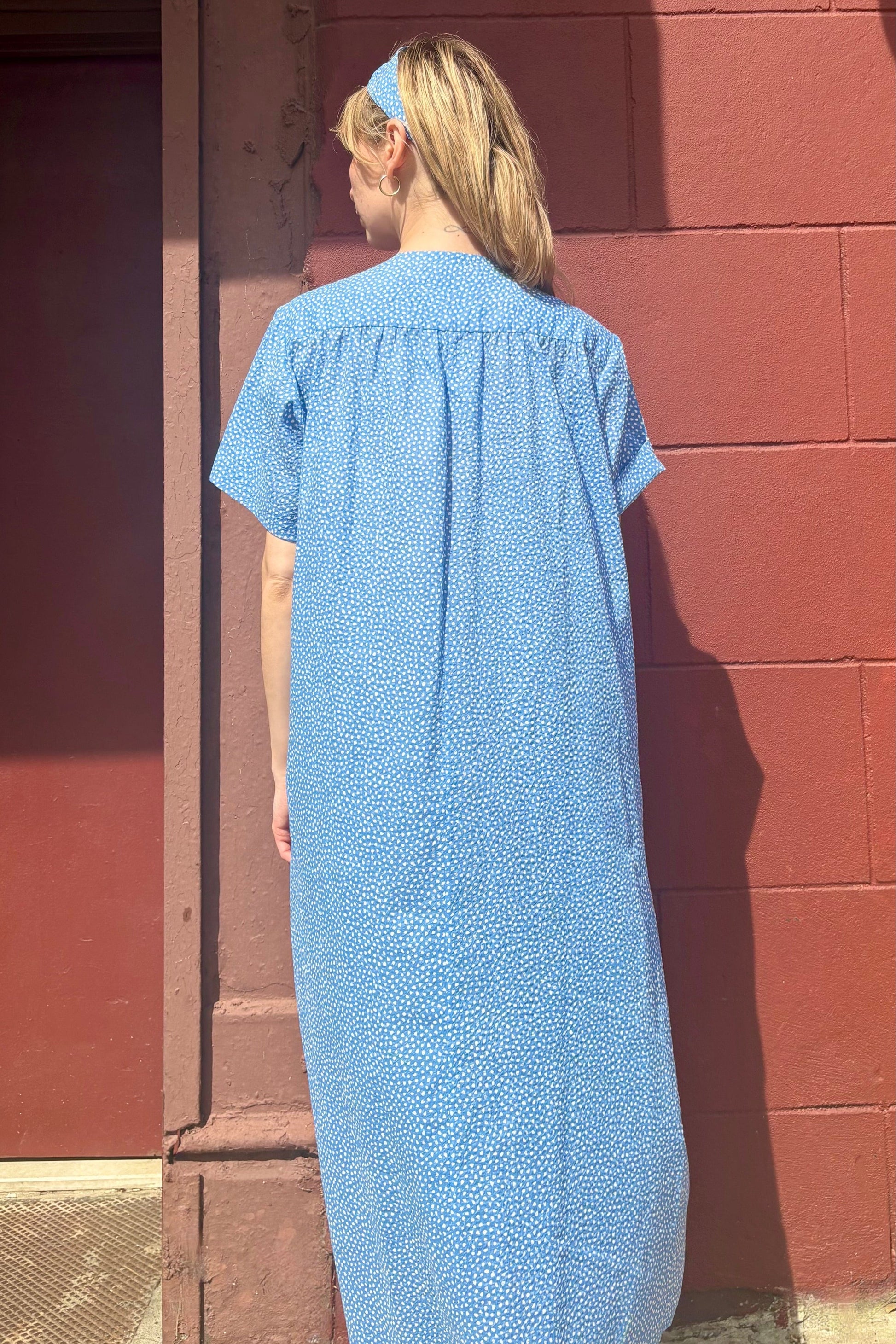 Frankie Dress in Cotton Pebble Print Dresses CHRISTINE ALCALAY