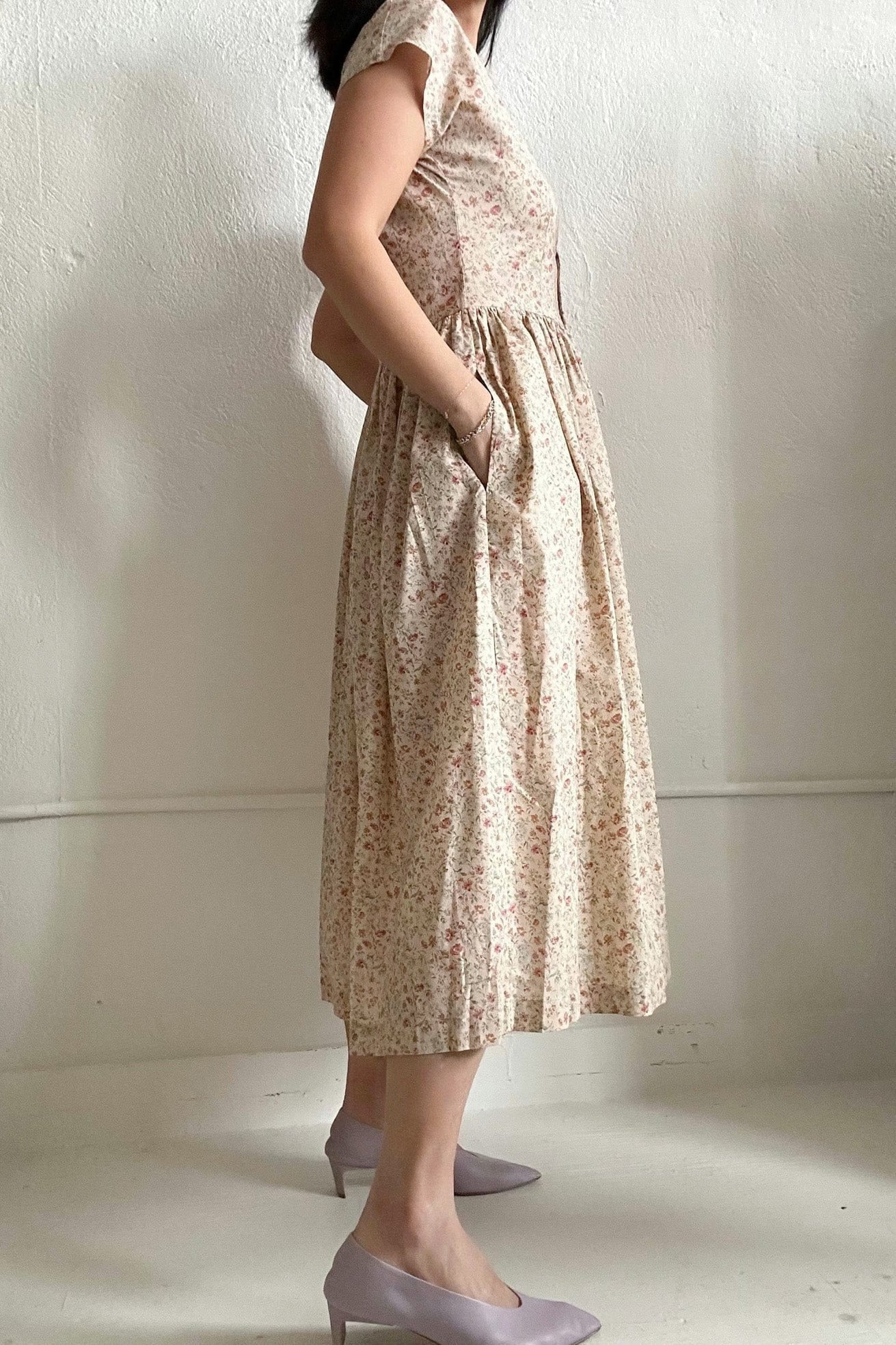 SAMPLE SS23 - Hannah Dress in Cotton Floral Dresses CHRISTINE ALCALAY   