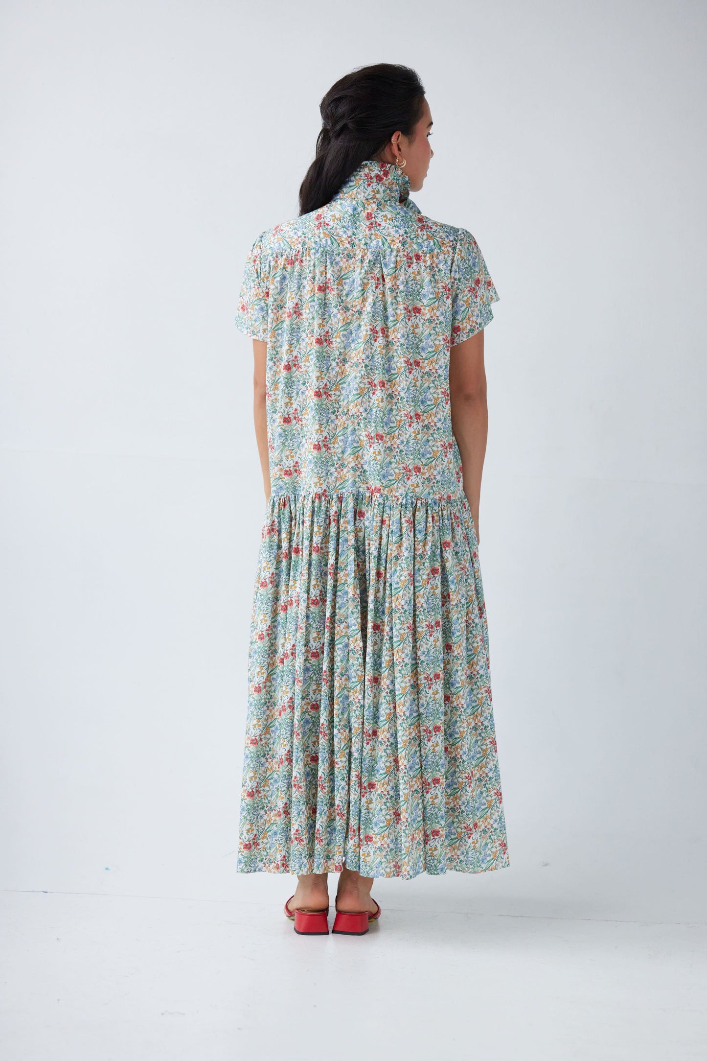 Jacqueline Dress in Floral Voile Dresses CHRISTINE ALCALAY   