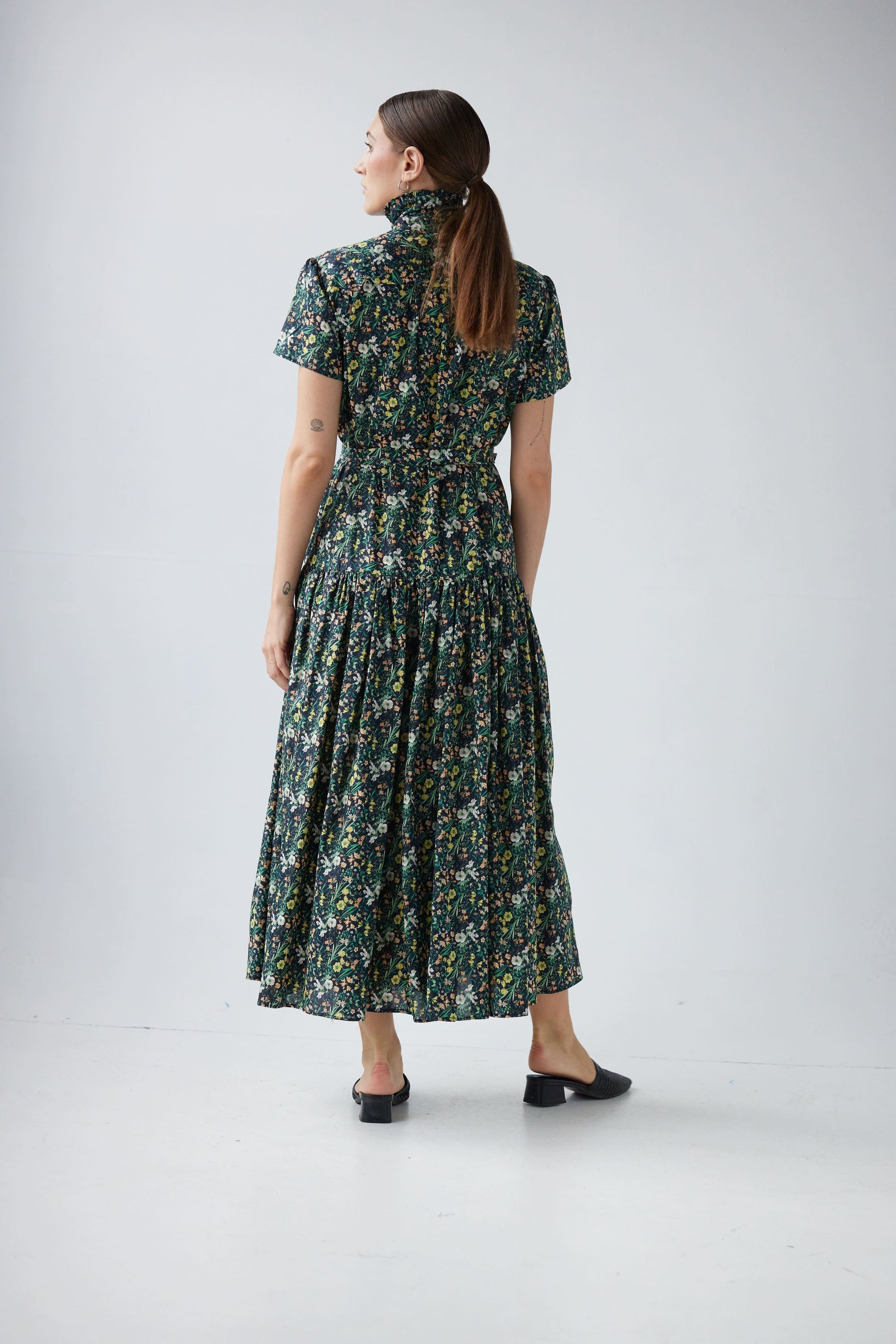 Jacqueline Dress in Floral Voile Dresses CHRISTINE ALCALAY   