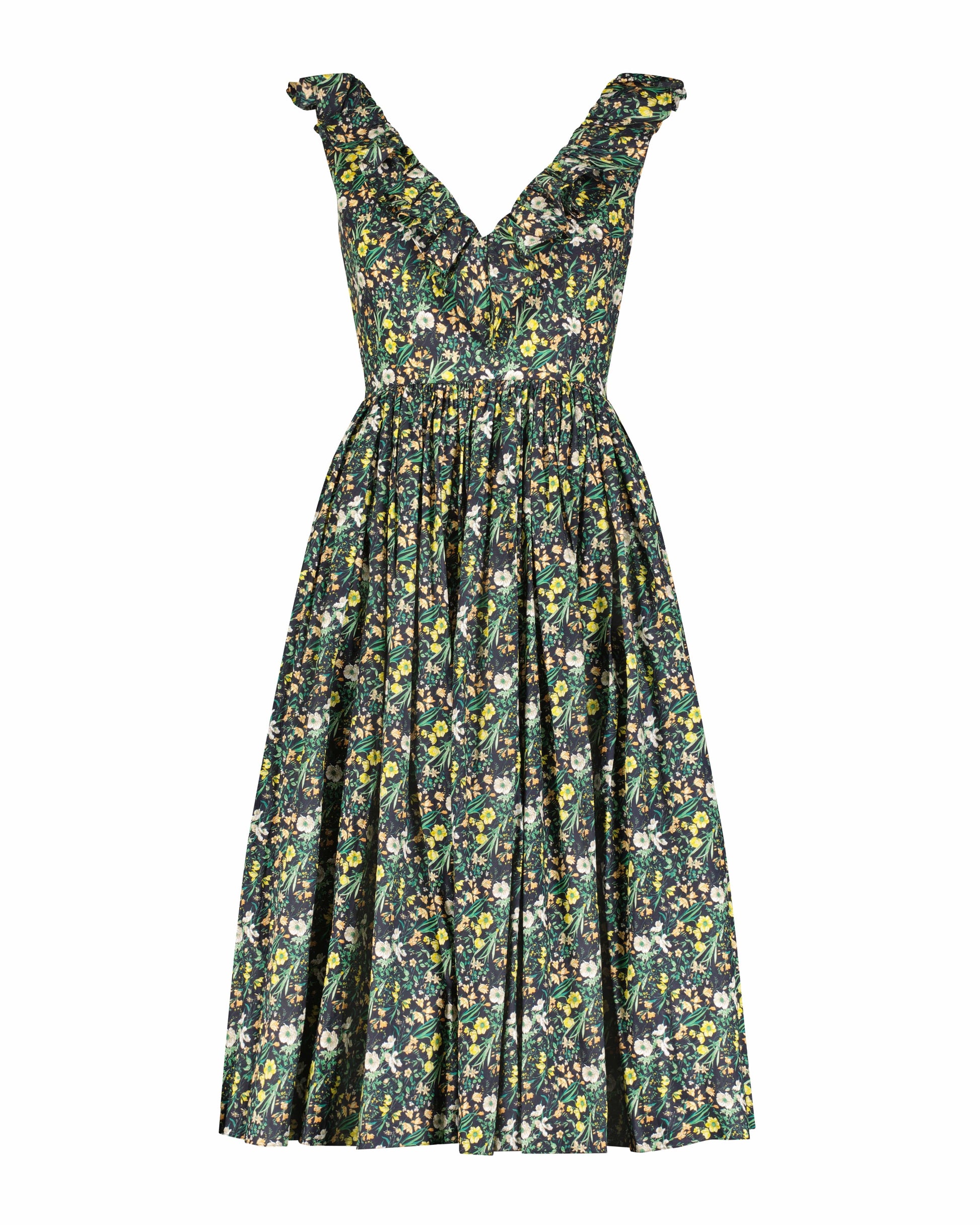 cotton voile dress calvin klein Voile A-line Maxi Dress Calvin Klein