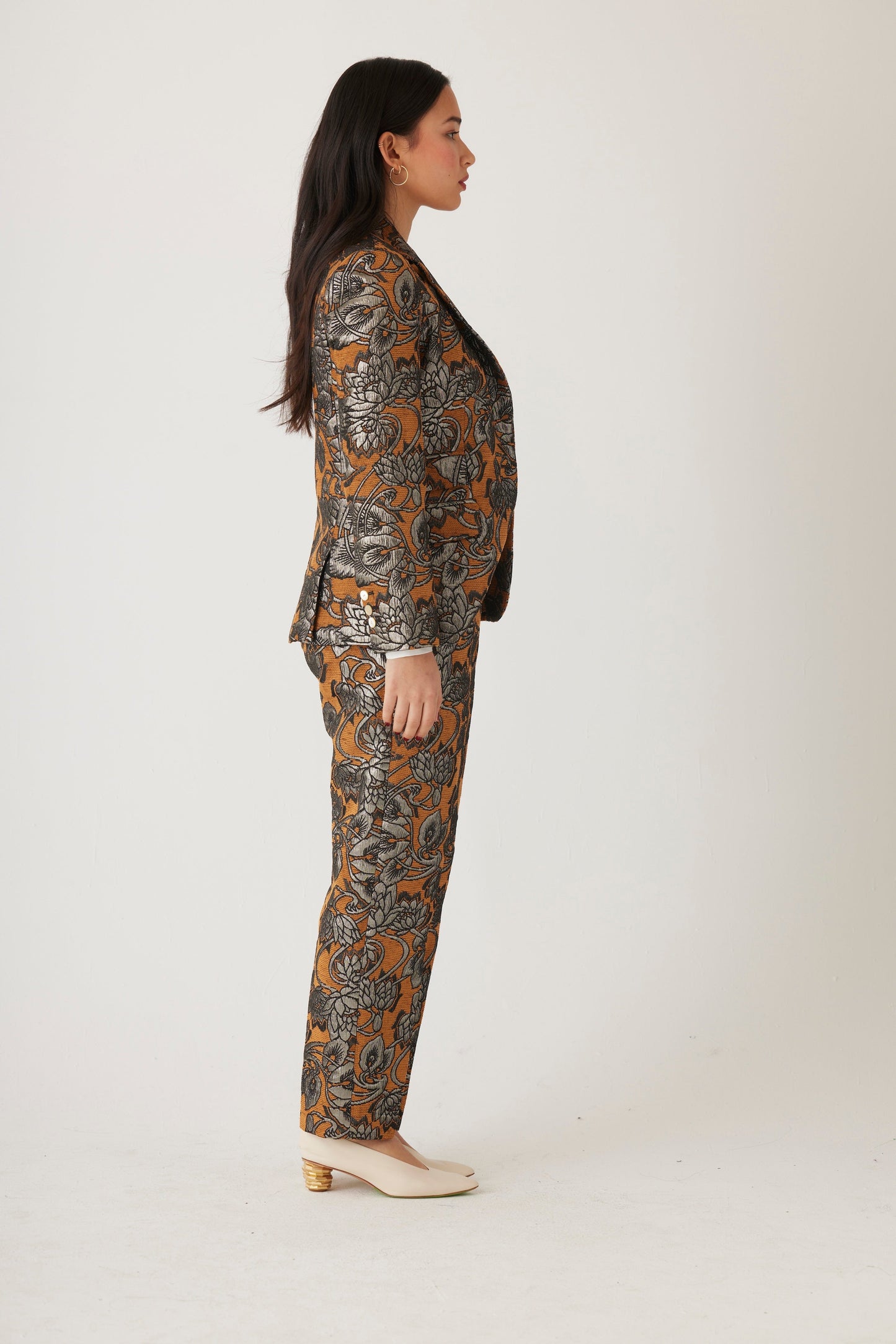 Tilda Brocade Jacket in Bronze Jackets CHRISTINE ALCALAY