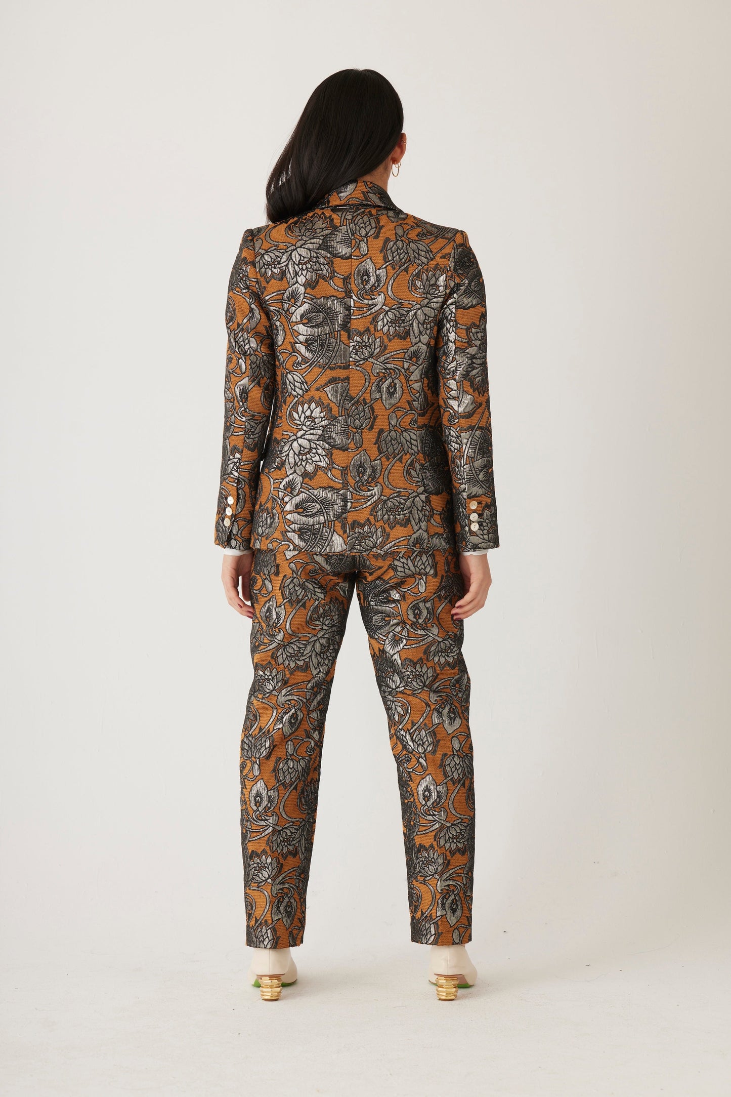 Tilda Brocade Jacket in Bronze Jackets CHRISTINE ALCALAY