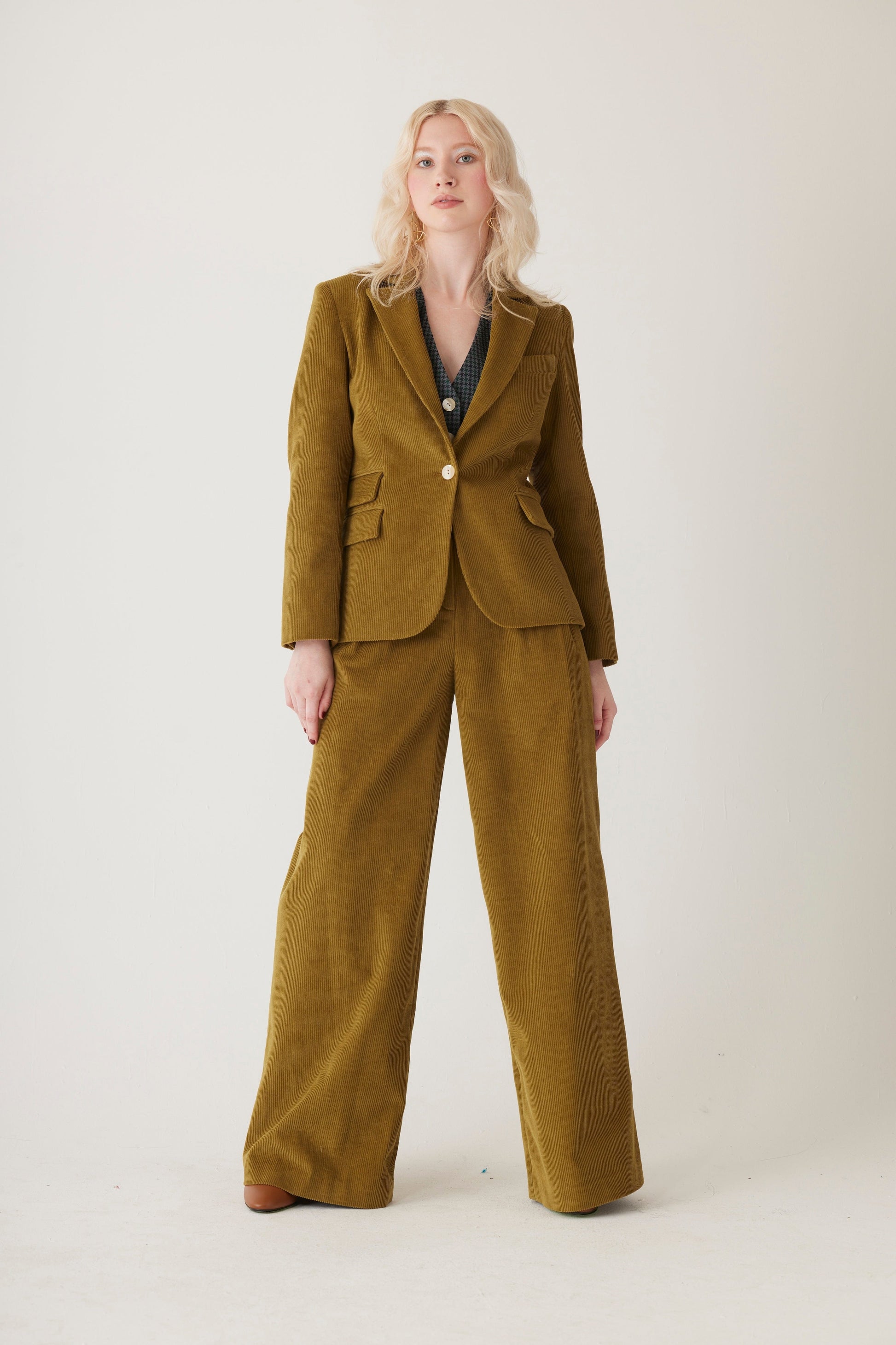 Tilda Blazer in Fine Wale Corduroy Jackets CHRISTINE ALCALAY   