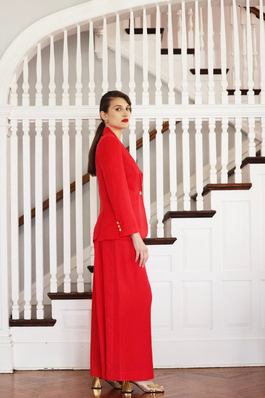 Bianca Jacket in Cupro Linen Blend Jackets CHRISTINE ALCALAY