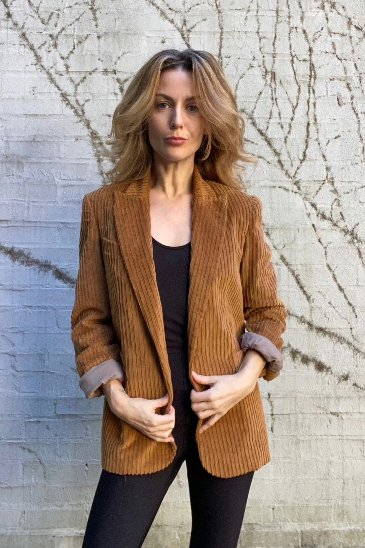 Bianca Jacket in Wide Corduroy Jackets CHRISTINE ALCALAY Rust Corduroy 0