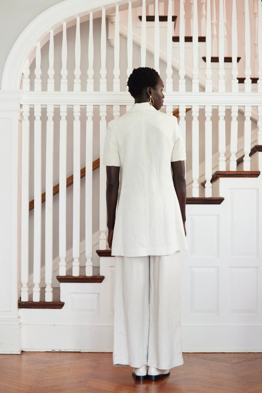 SAMPLE SS25 - Hardy Dracket in Linen Blend Samples CHRISTINE ALCALAY