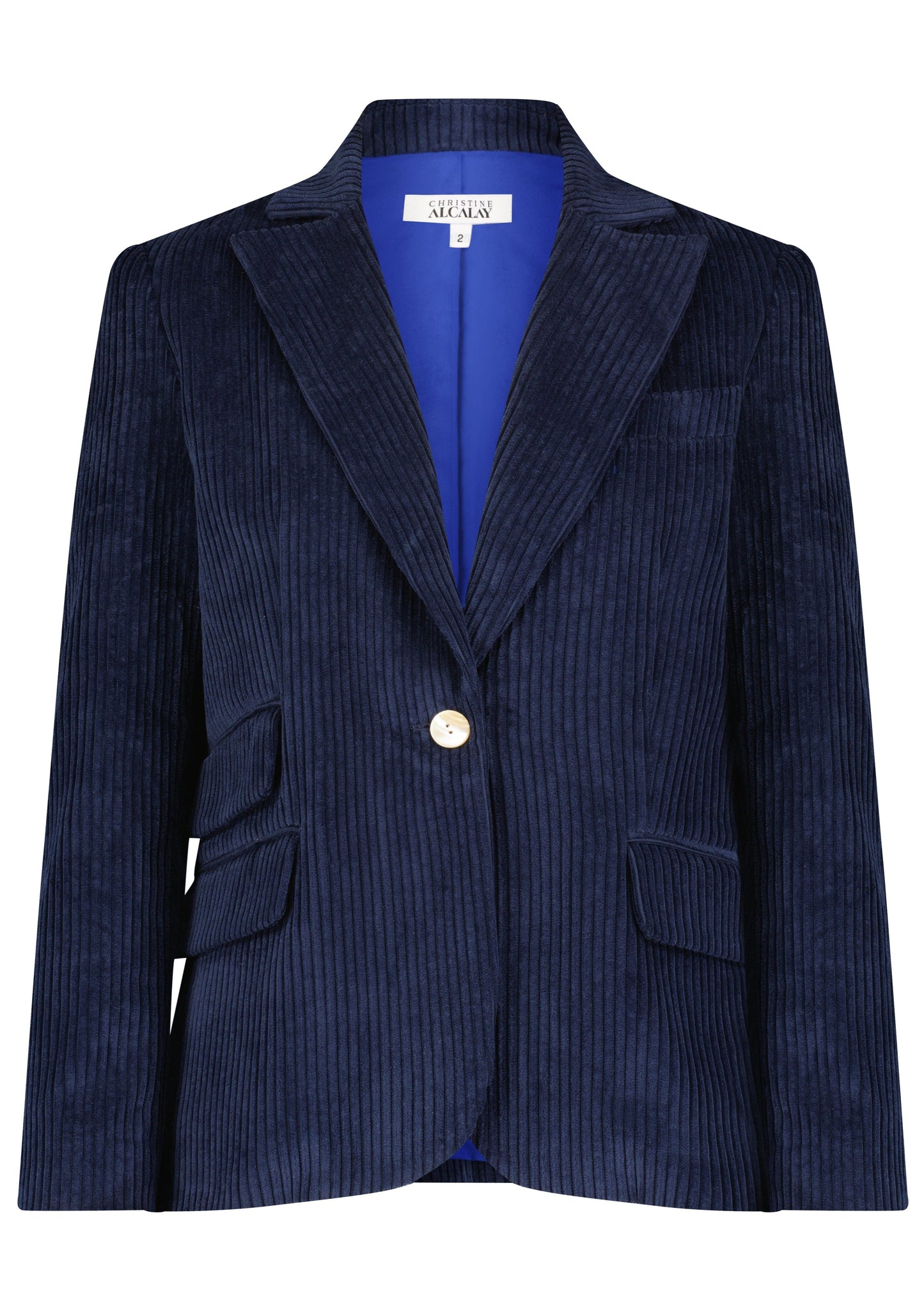 Tilda Jacket in Corduroy - Navy Jackets CHRISTINE ALCALAY   