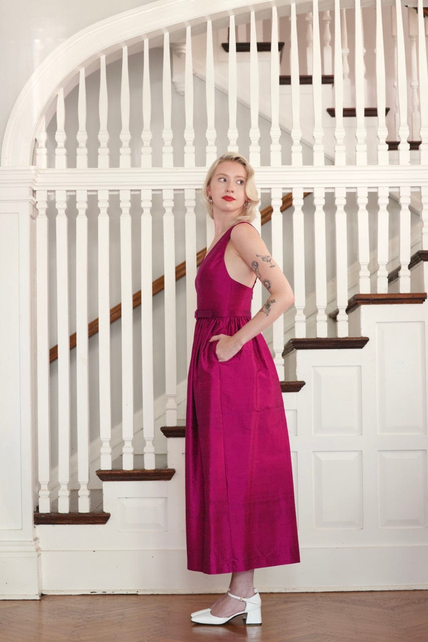 Quynh Jumpsuit in Silk Dupioni Jumpsuits CHRISTINE ALCALAY