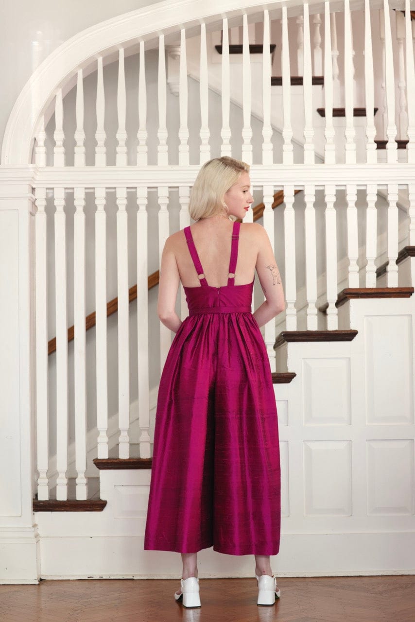 Quynh Jumpsuit in Silk Dupioni Jumpsuits CHRISTINE ALCALAY - 4