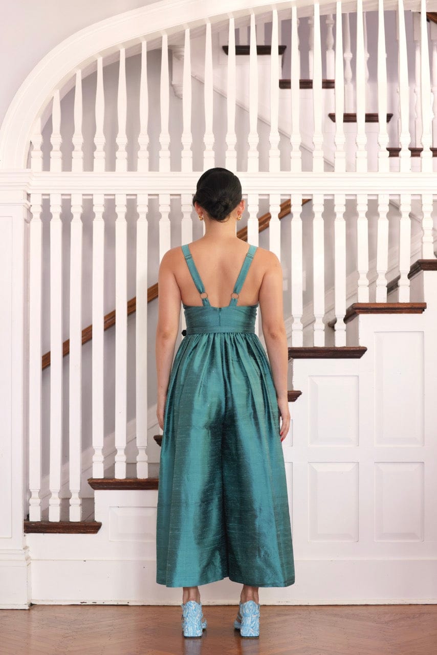 Quynh Jumpsuit in Silk Dupioni Jumpsuits CHRISTINE ALCALAY - 7