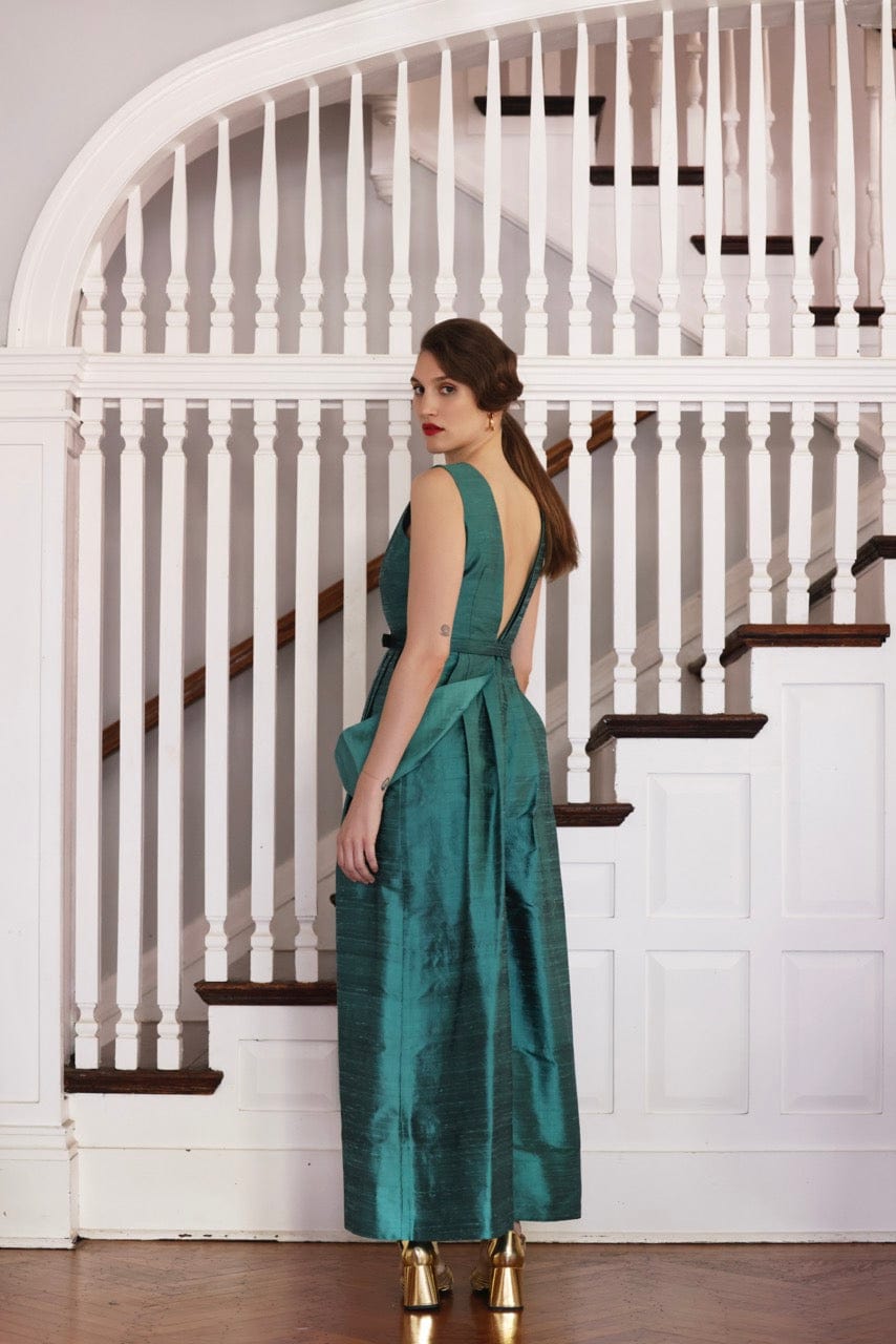 Reva Jumpsuit in Silk Dupioni Jumpsuits CHRISTINE ALCALAY