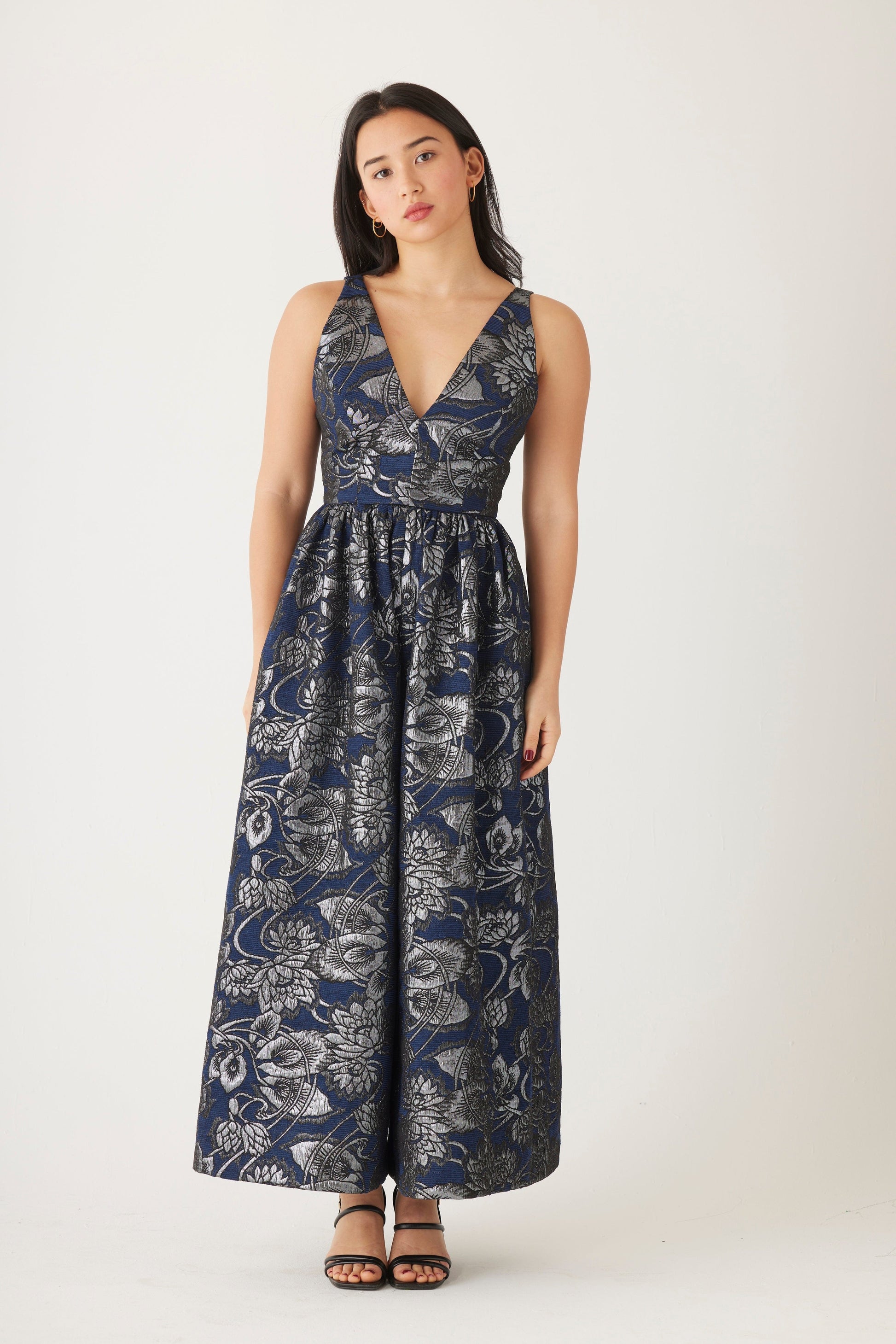 Quynh Jumpsuit in Brocade Jumpsuits CHRISTINE ALCALAY Sapphire 0