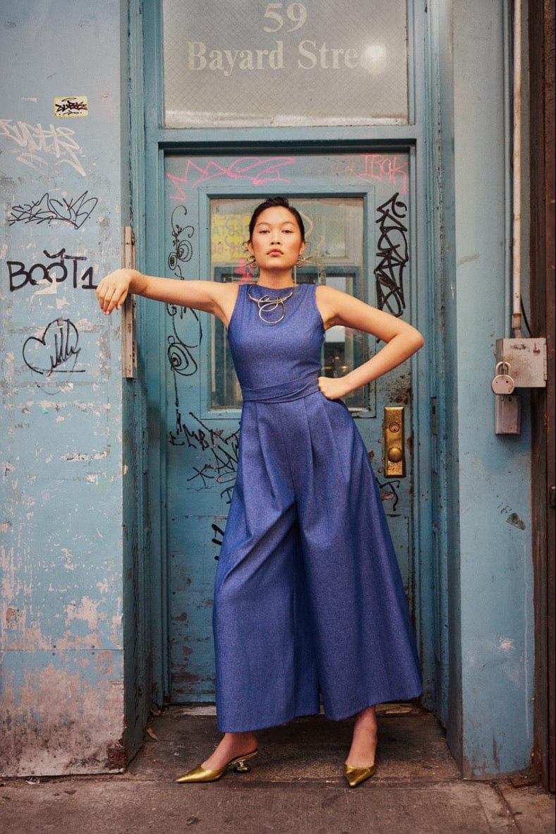 Kyoko Jumpsuit in Denim Jumpsuits CHRISTINE ALCALAY