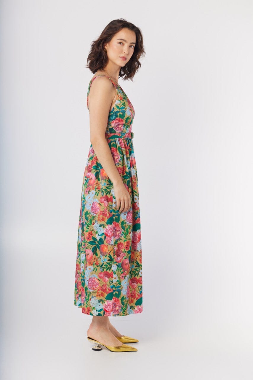 Quynh Jumpsuit in Pom Floral Linen Cotton Jumpsuits CHRISTINE ALCALAY