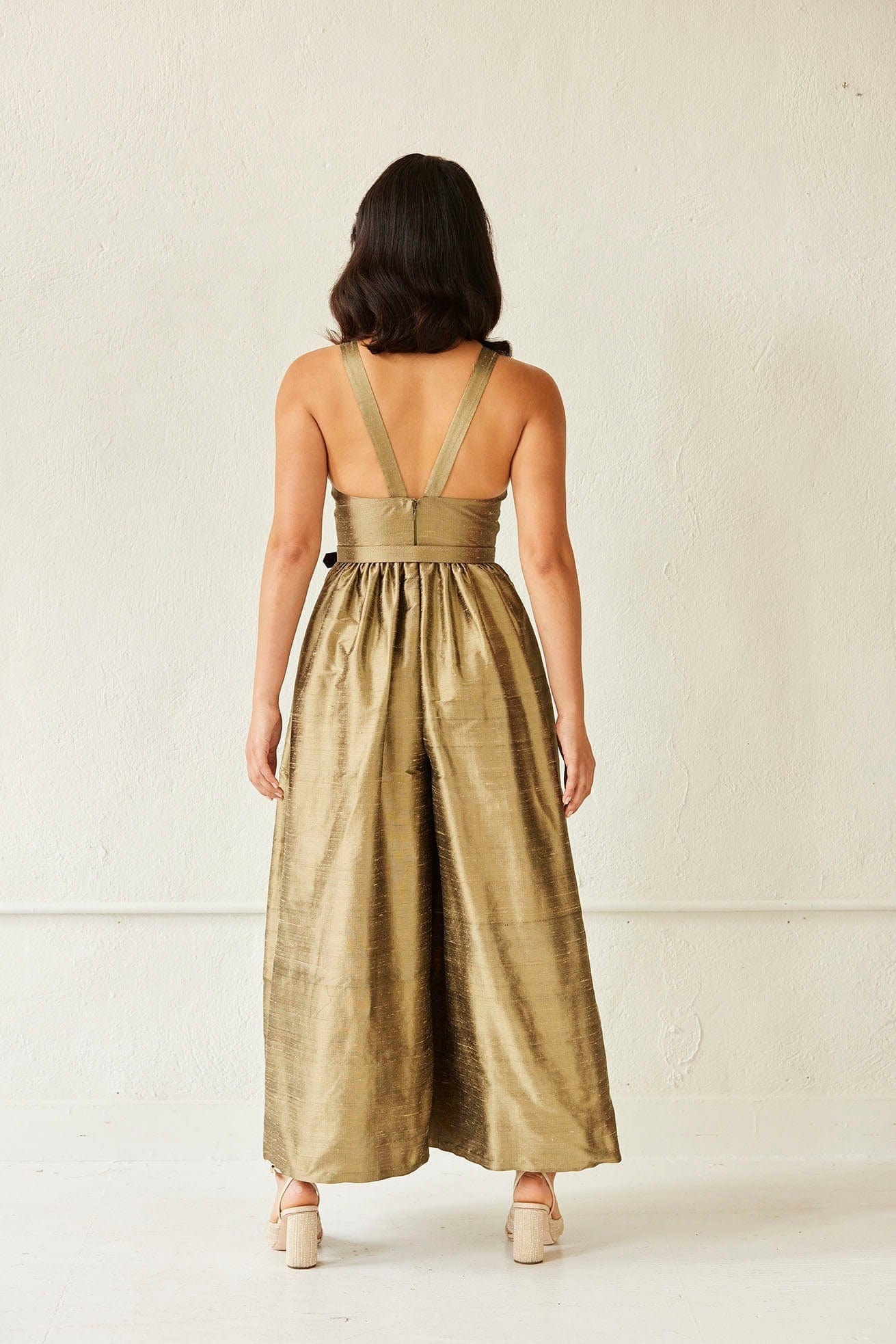 Quynh Jumpsuit in Silk Dupioni Jumpsuits CHRISTINE ALCALAY   