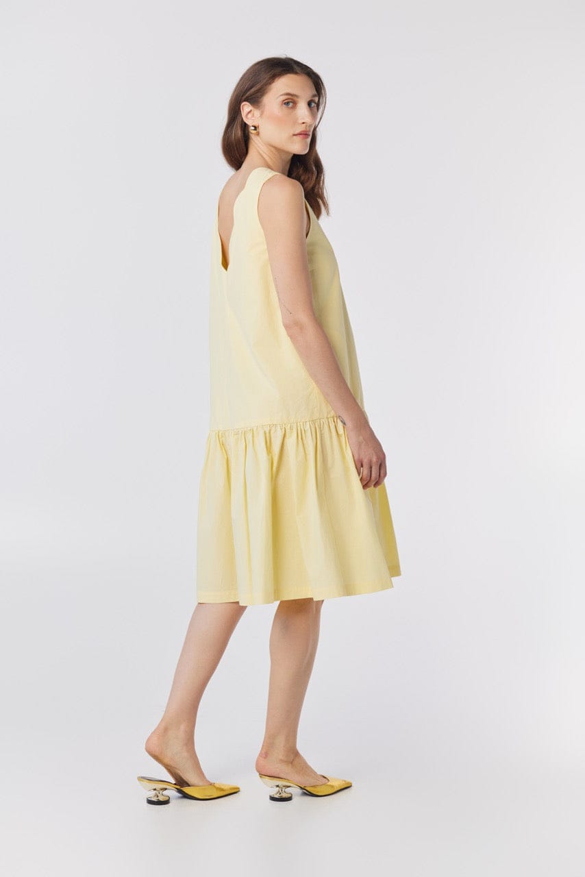 Ramona Jumpsuit in Limoncello Yellow Cotton Jumpsuits CHRISTINE ALCALAY