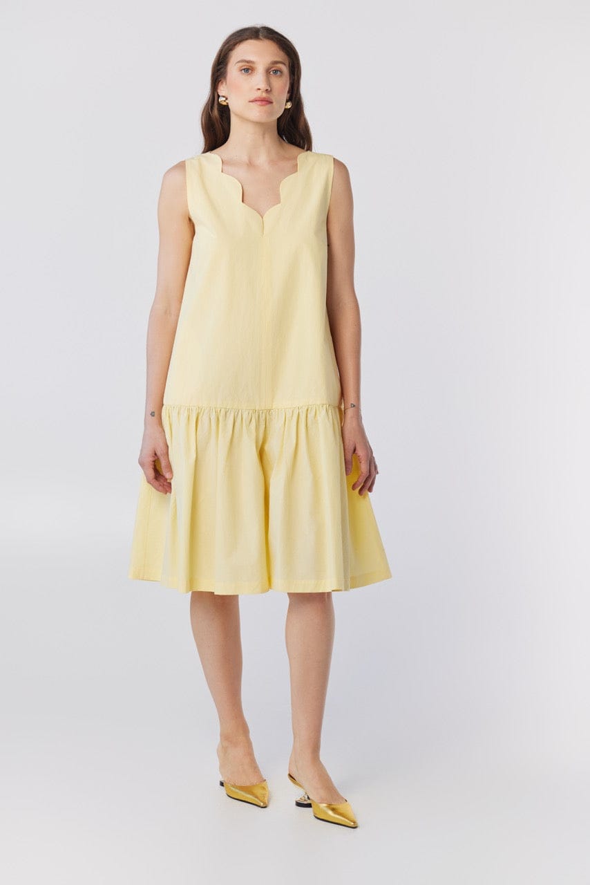 Ramona Jumpsuit in Limoncello Yellow Cotton Jumpsuits CHRISTINE ALCALAY