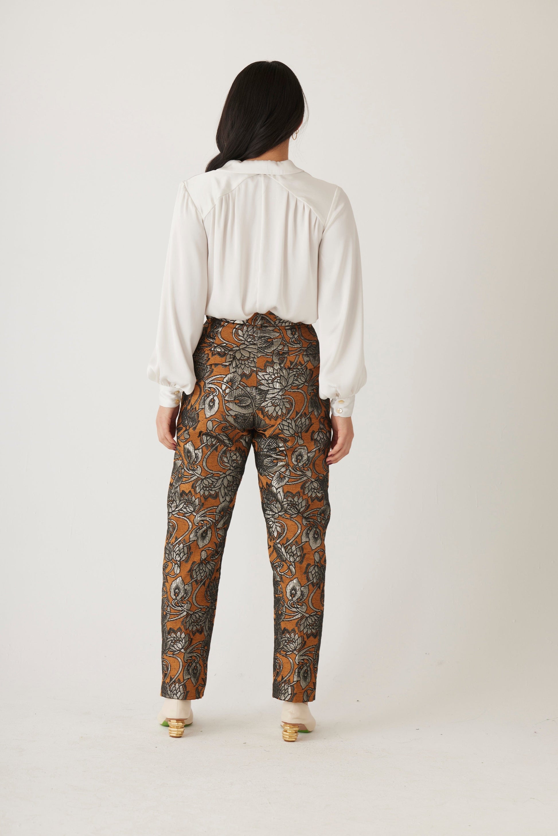 Sophia Pant in Brocade Pants CHRISTINE ALCALAY