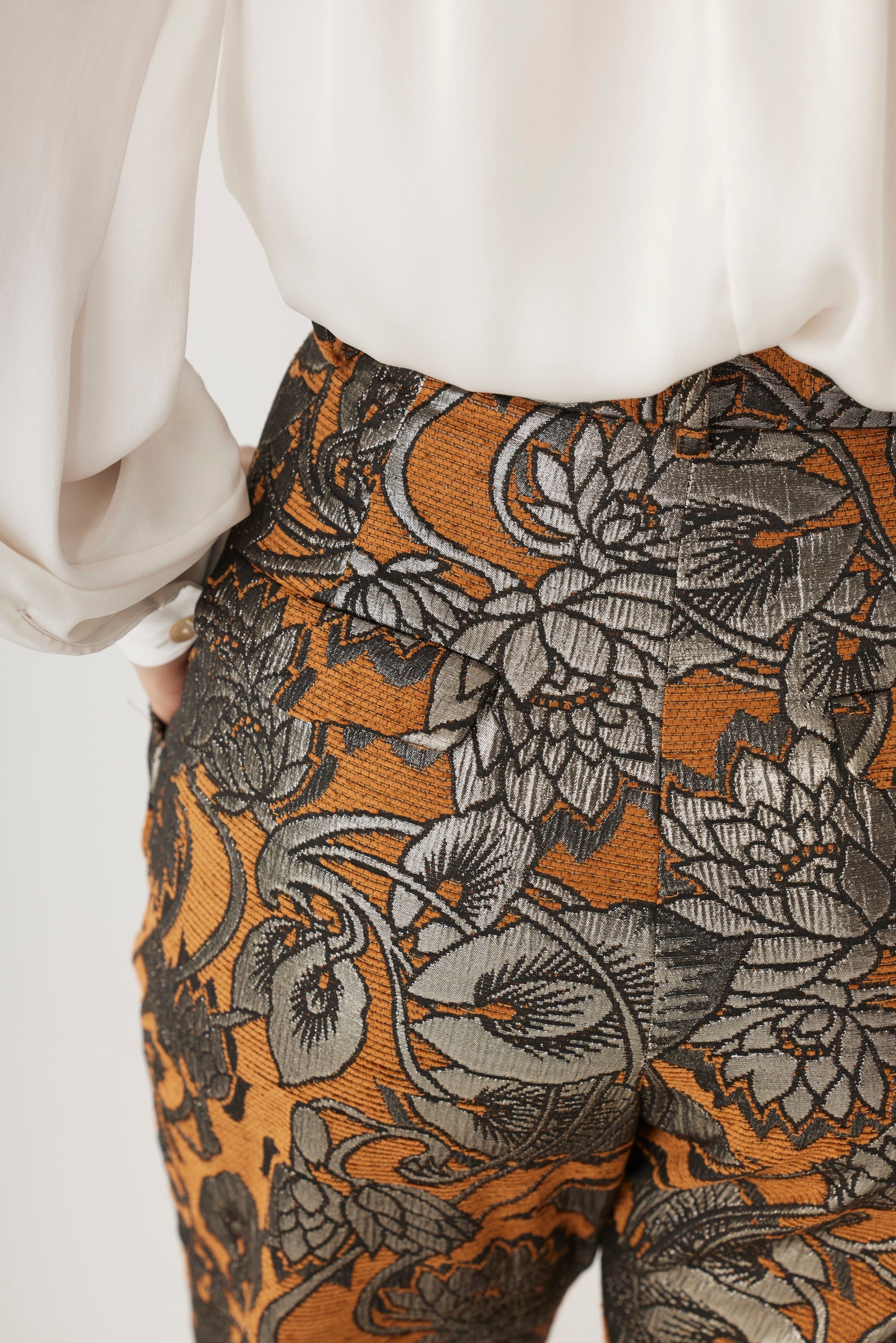 Sophia Pant in Brocade Pants CHRISTINE ALCALAY