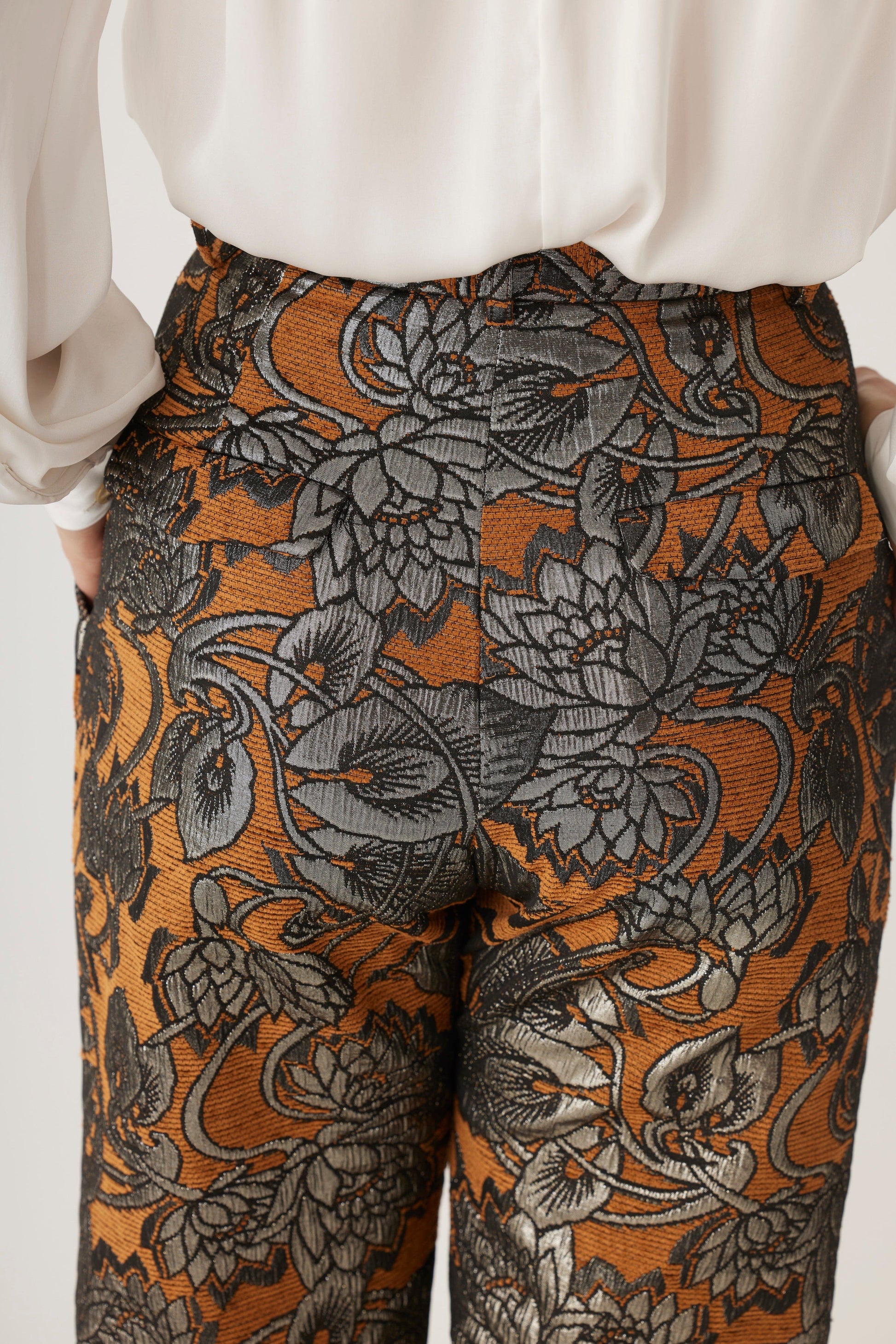 Sophia Pant in Brocade Pants CHRISTINE ALCALAY