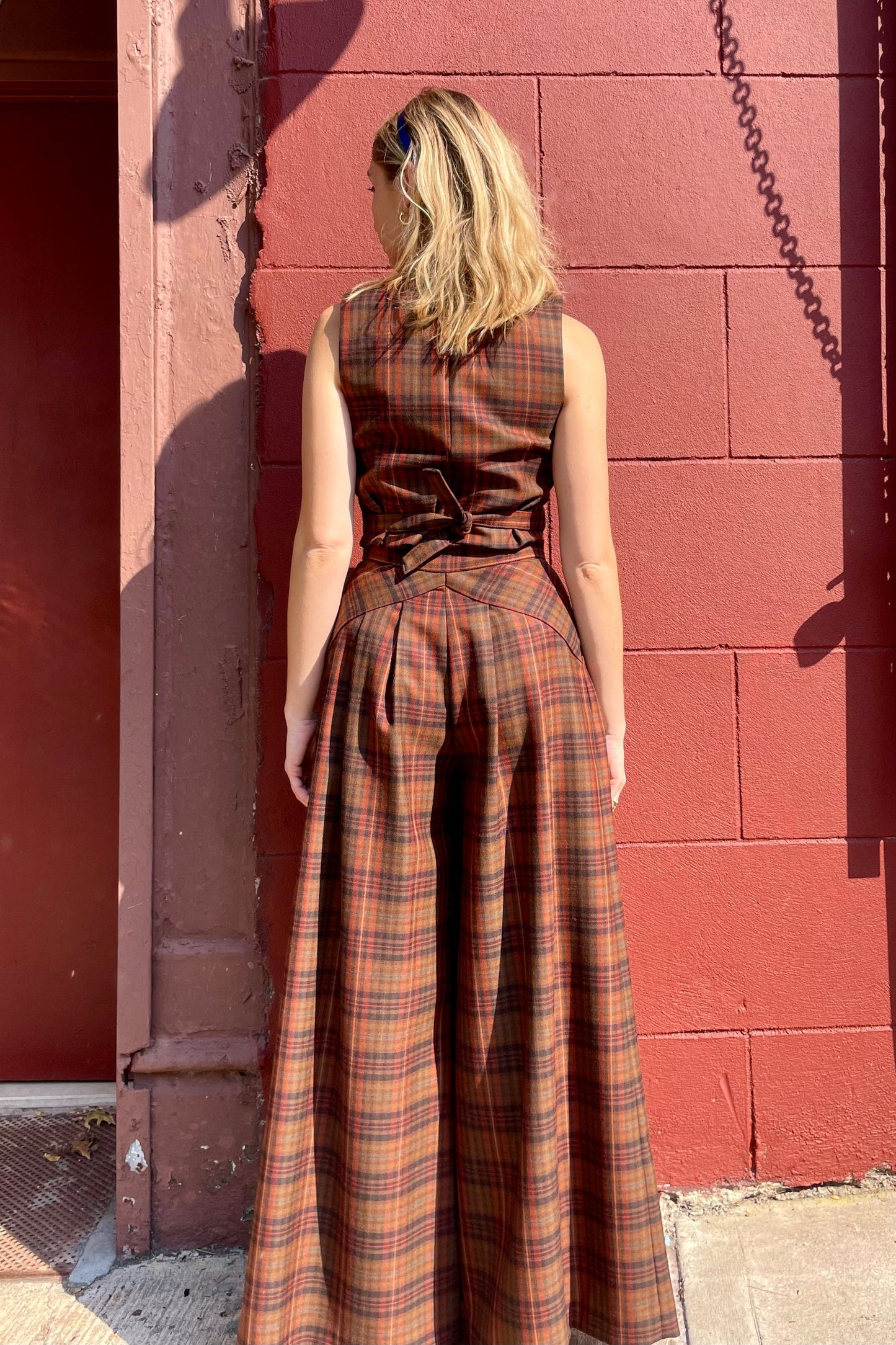 Katherine Pant in Fireside Plaid Wool Pants CHRISTINE ALCALAY