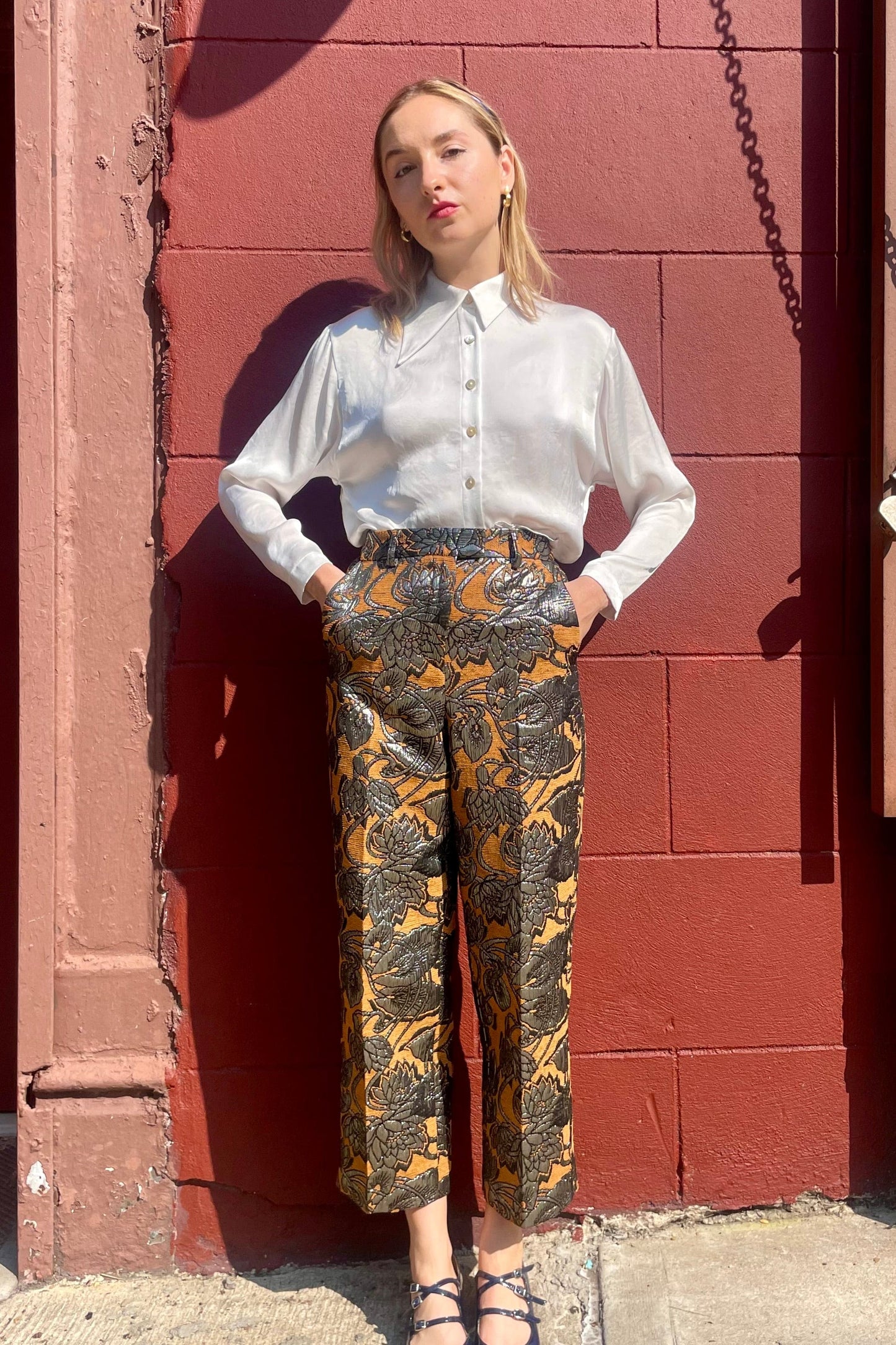 Piper Pant in Brocade Pants CHRISTINE ALCALAY