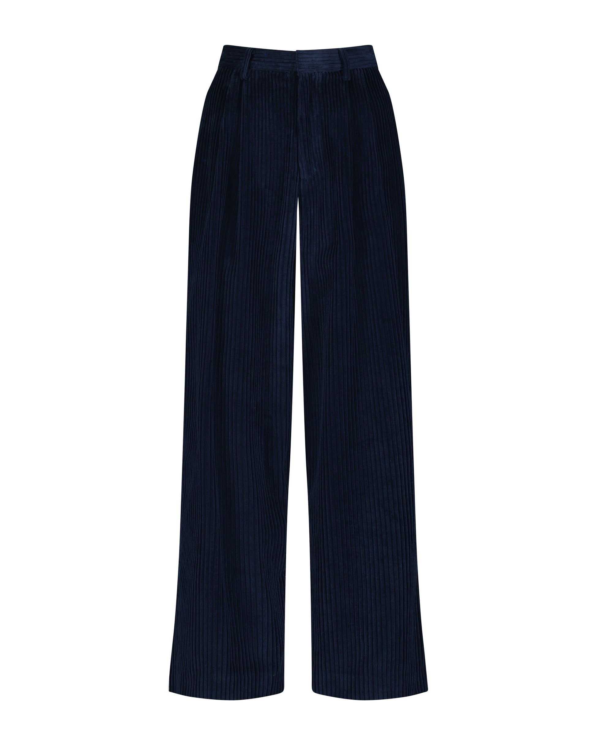 Charlize Pant in Corduroy Pants CHRISTINE ALCALAY Navy Corduroy 0 