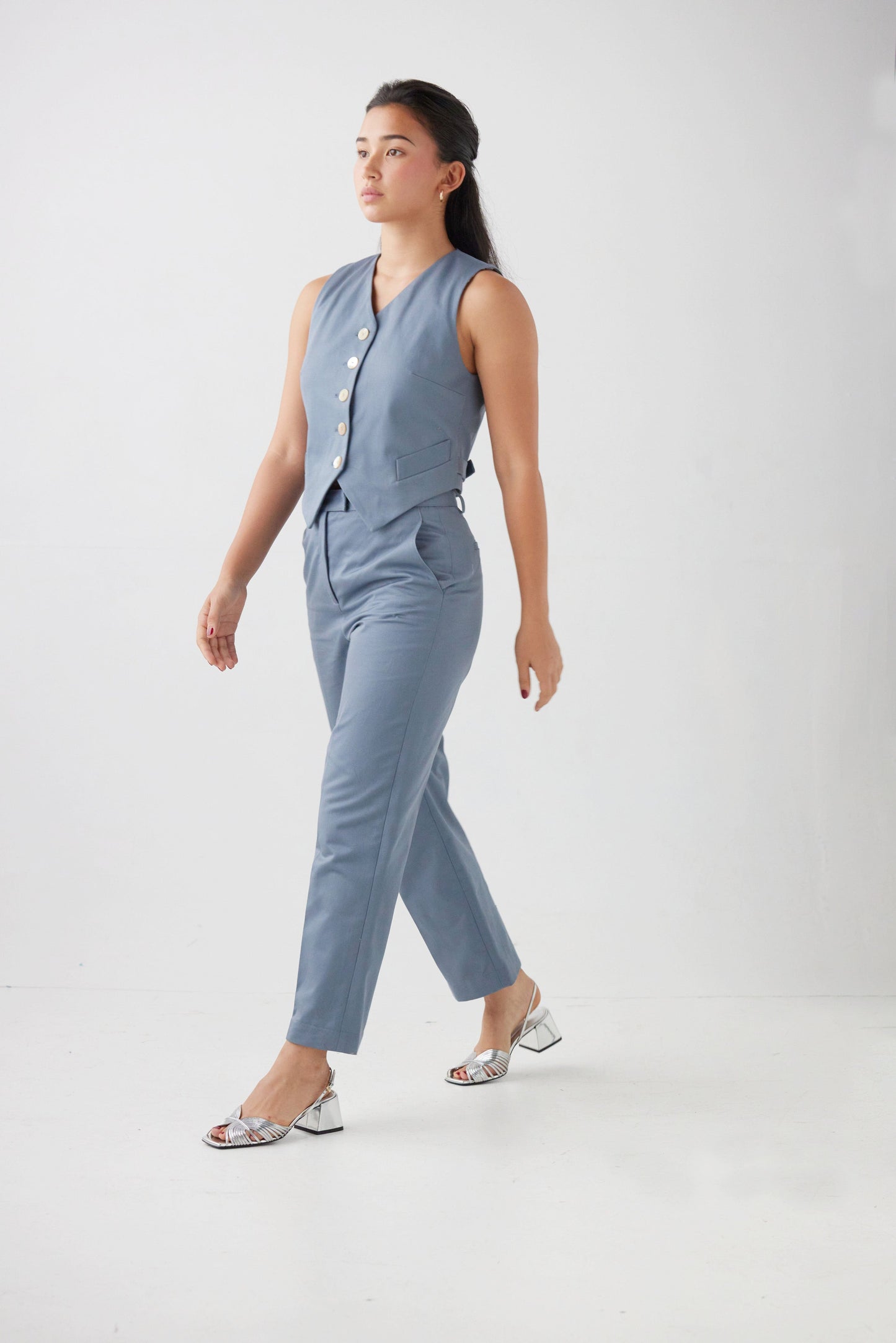 Piper Pant in Cotton Twill Pants CHRISTINE ALCALAY Coast 0 