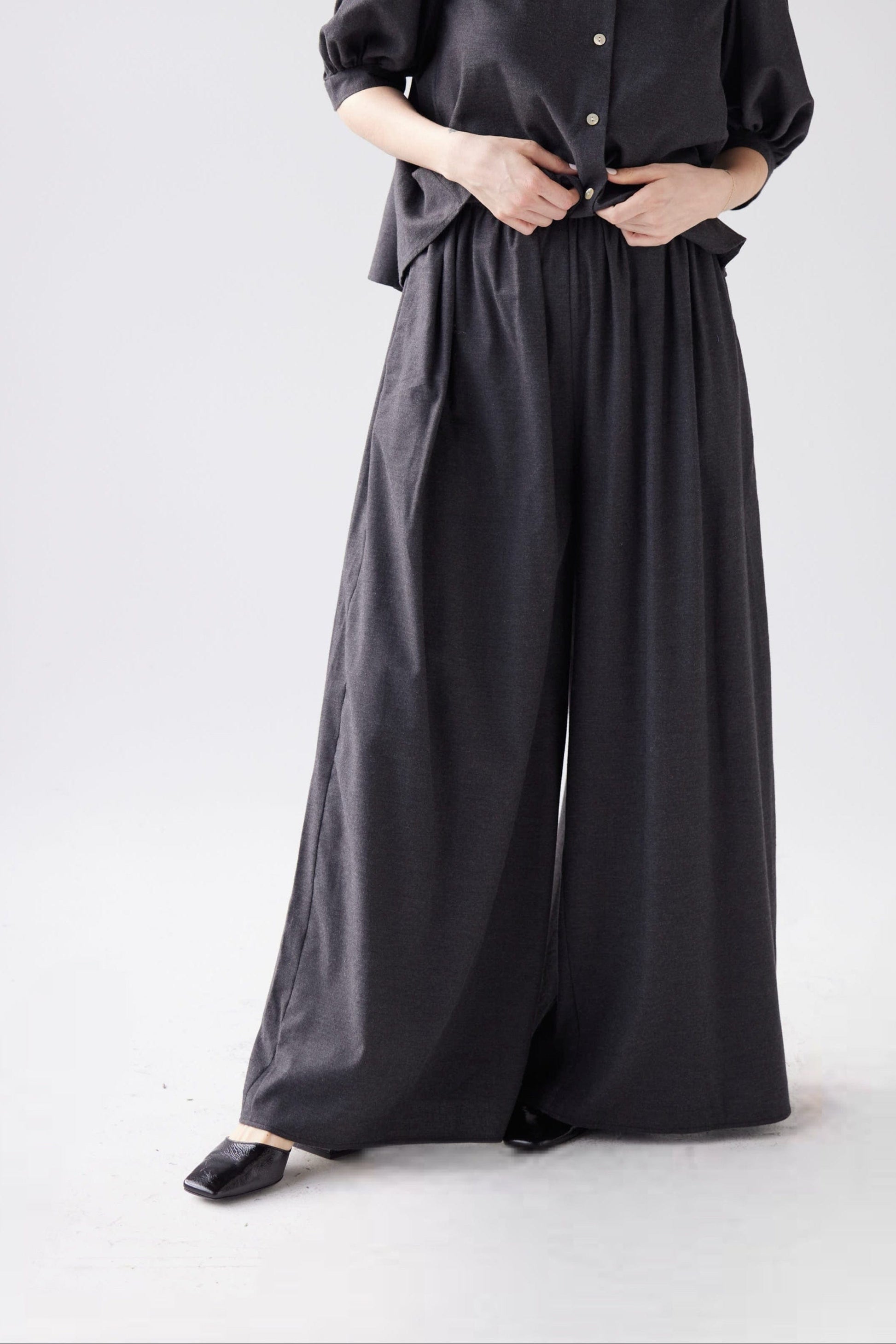 Gretchen Pant in Japanese Cotton Flannel Pants CHRISTINE ALCALAY