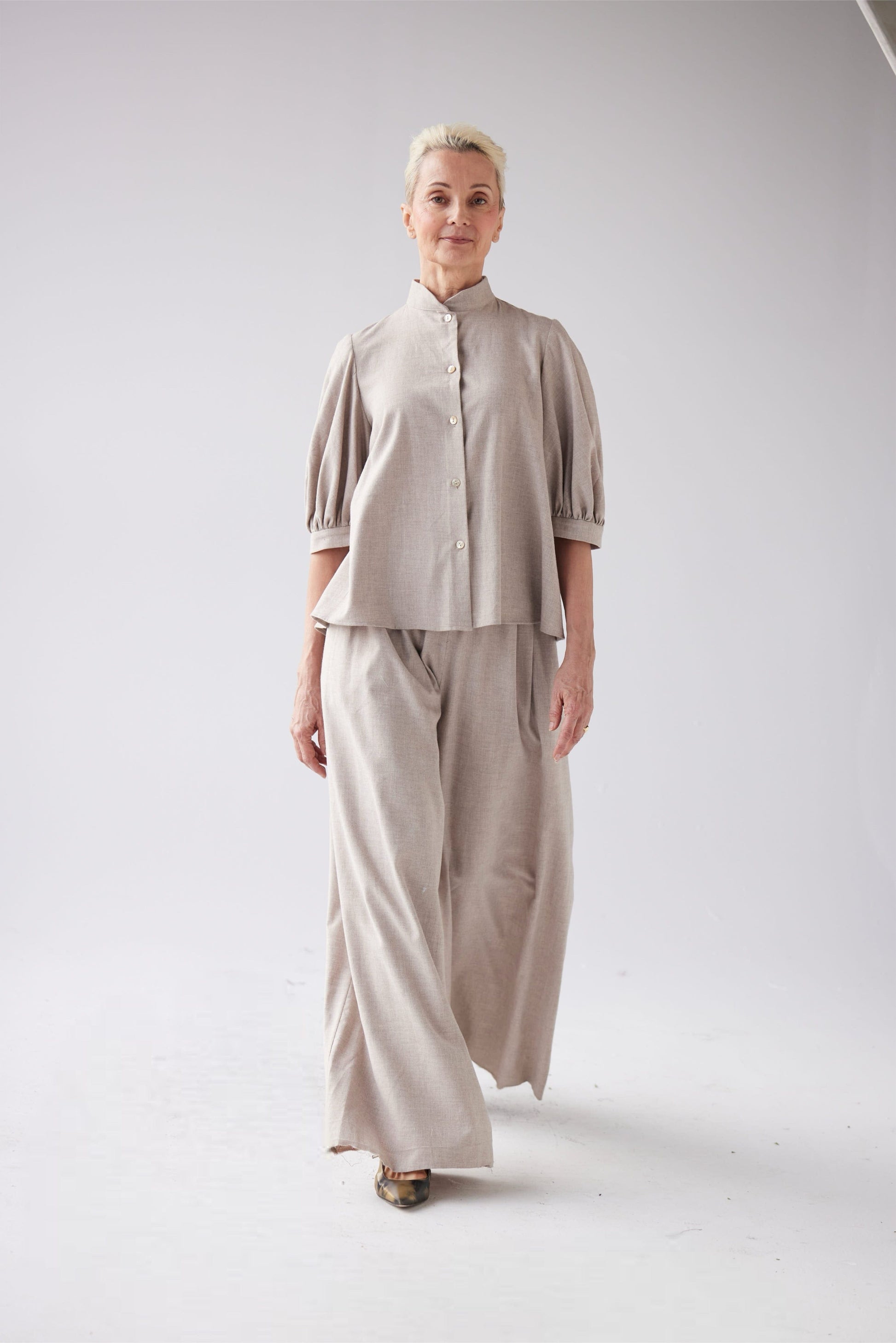 Gretchen Pant in Japanese Cotton Flannel Pants CHRISTINE ALCALAY