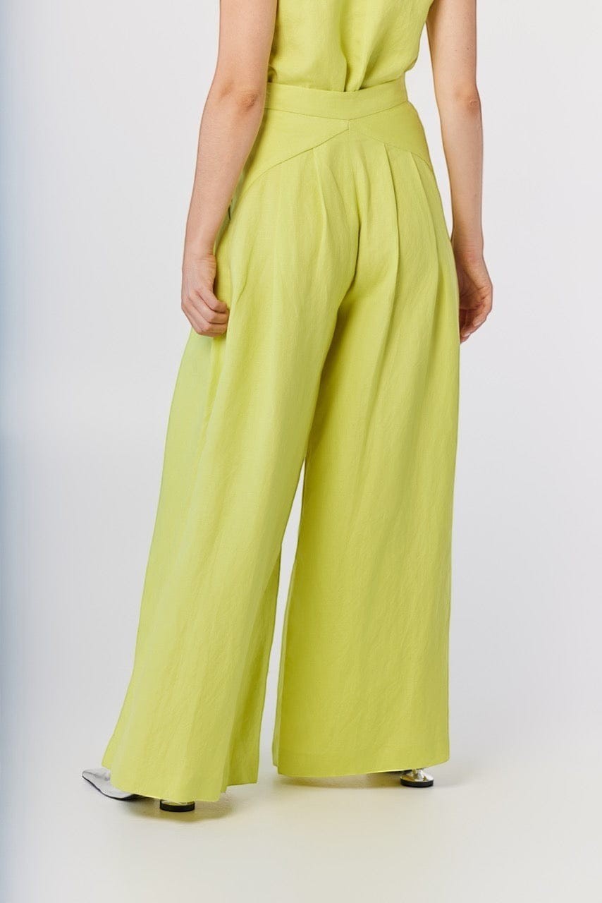 Katherine Wide Leg Pant in Linen Pants CHRISTINE ALCALAY