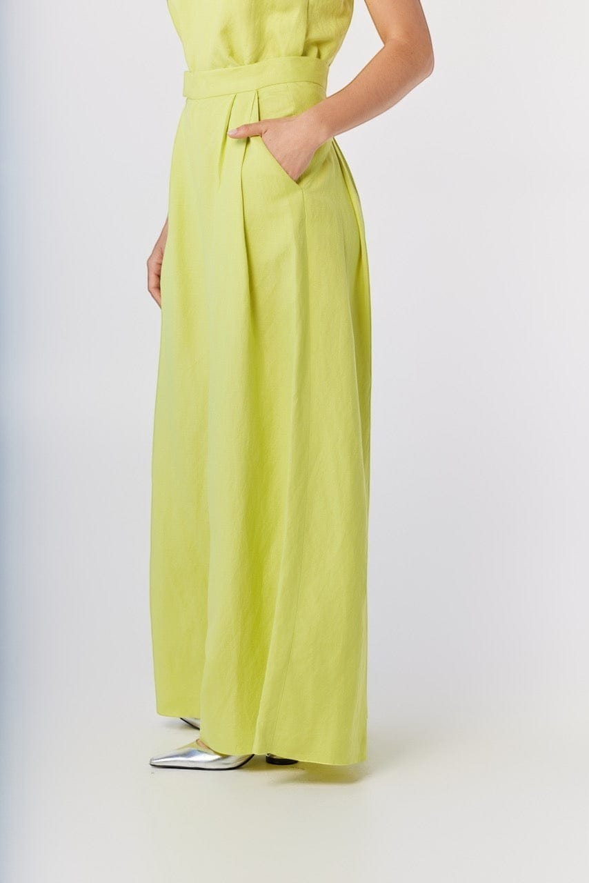 Katherine Wide Leg Pant in Linen Pants CHRISTINE ALCALAY