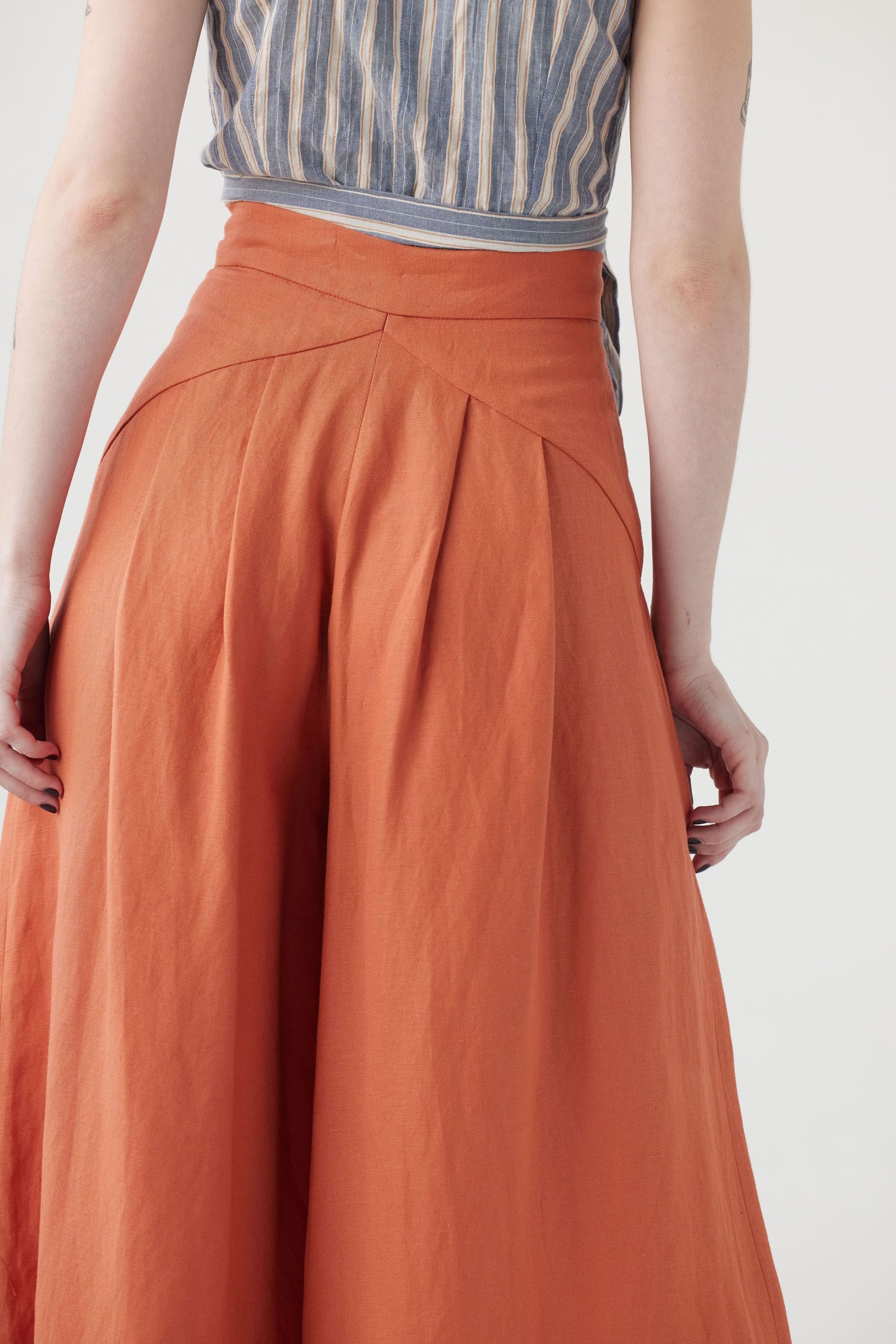Katherine Wide Leg Pant in Linen Pants CHRISTINE ALCALAY