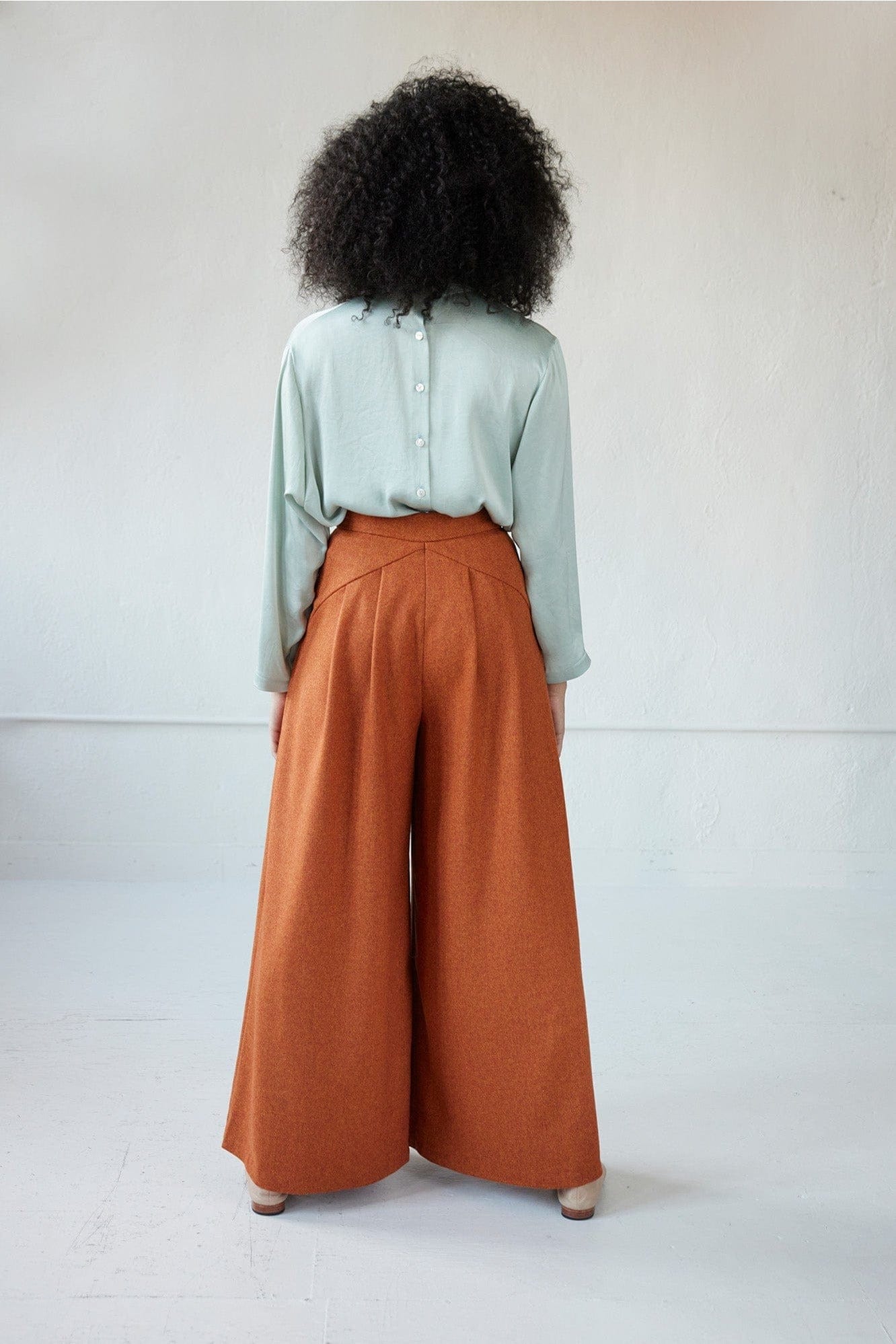 Katherine Pant in Speckled Wool Pants CHRISTINE ALCALAY   