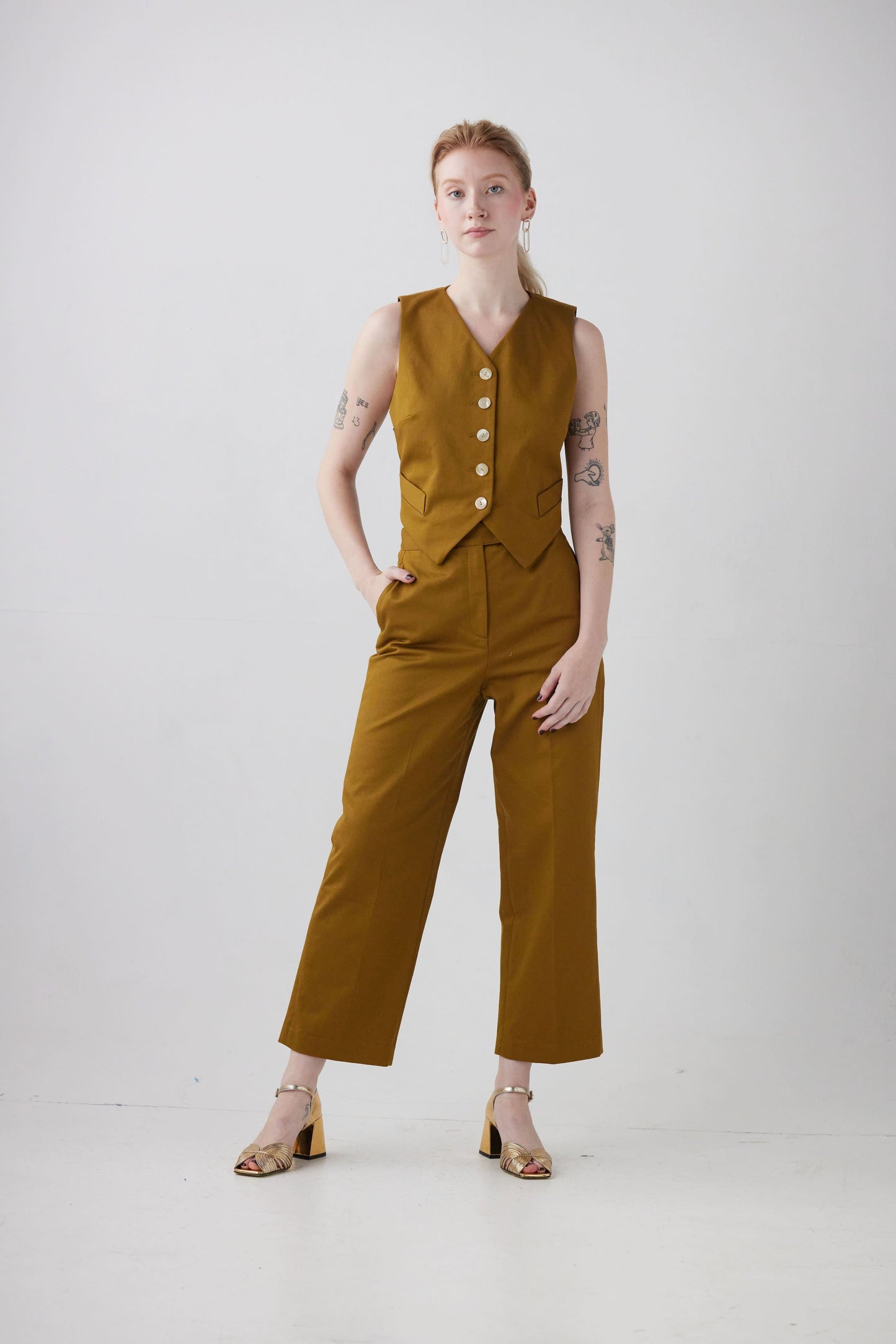 Piper Pant in Cotton Twill Pants CHRISTINE ALCALAY   