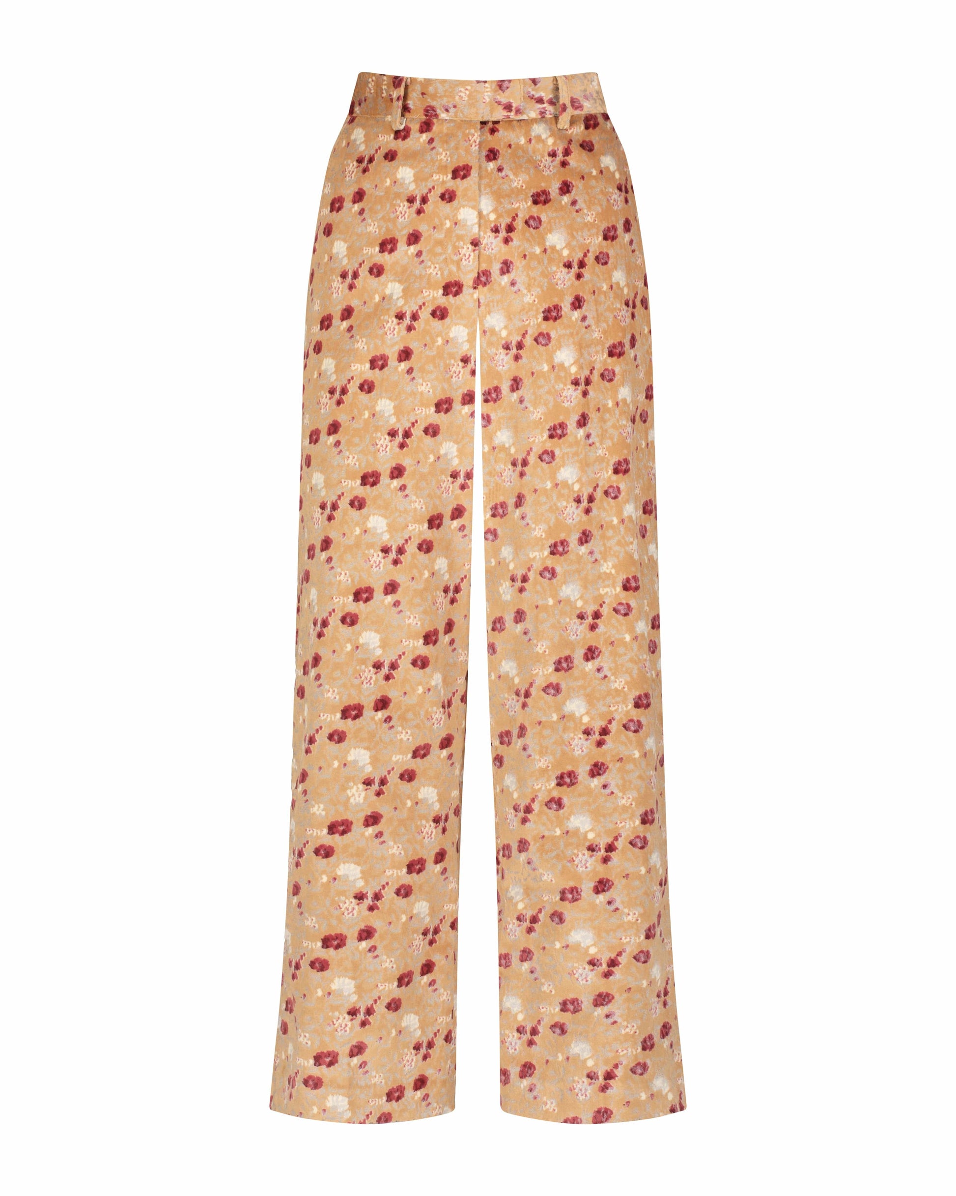 Piper Pant in in Italian Floral Velvet Pants CHRISTINE ALCALAY   