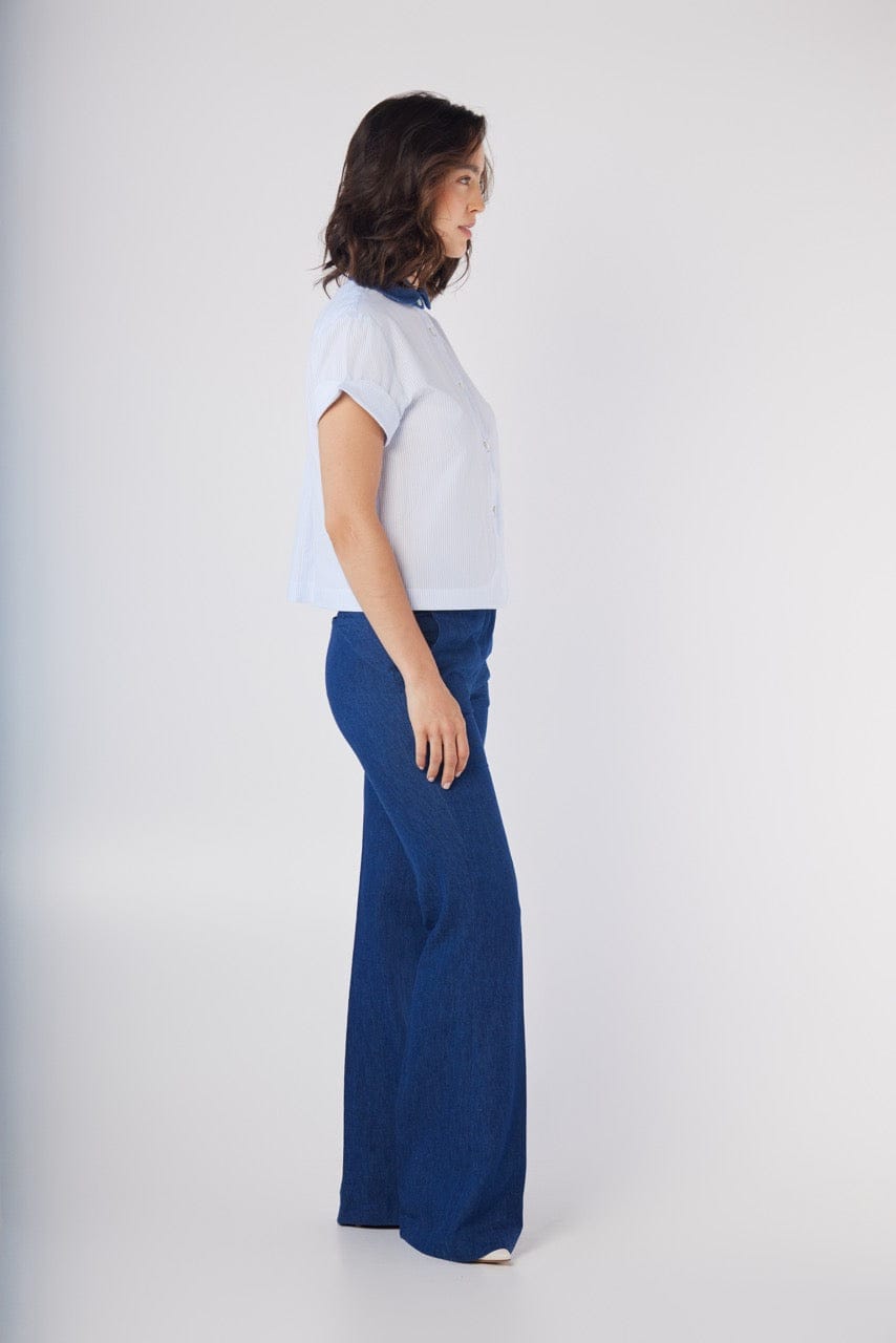 Sandy Trouser in Denim Pants CHRISTINE ALCALAY