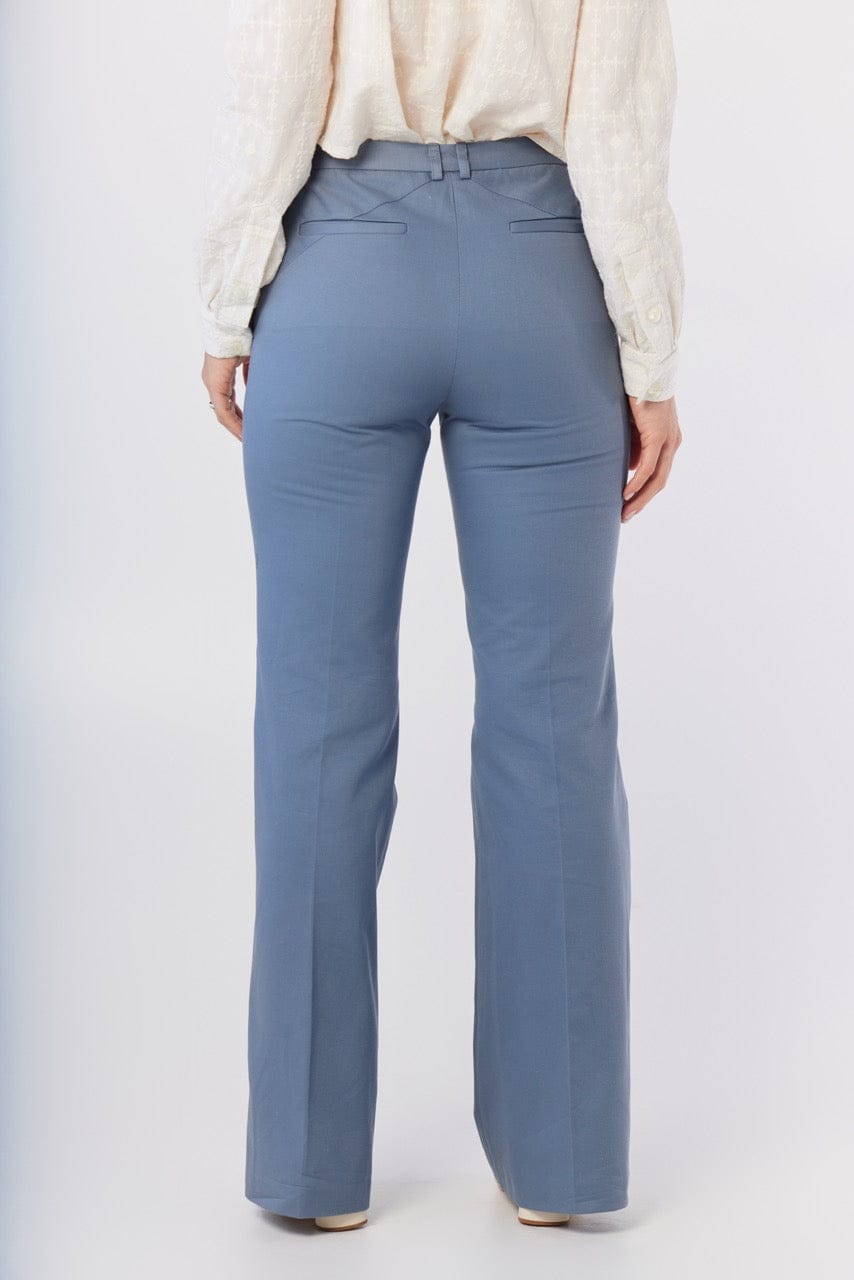 Sandy Trouser in Ocean Cotton Twill Pants CHRISTINE ALCALAY