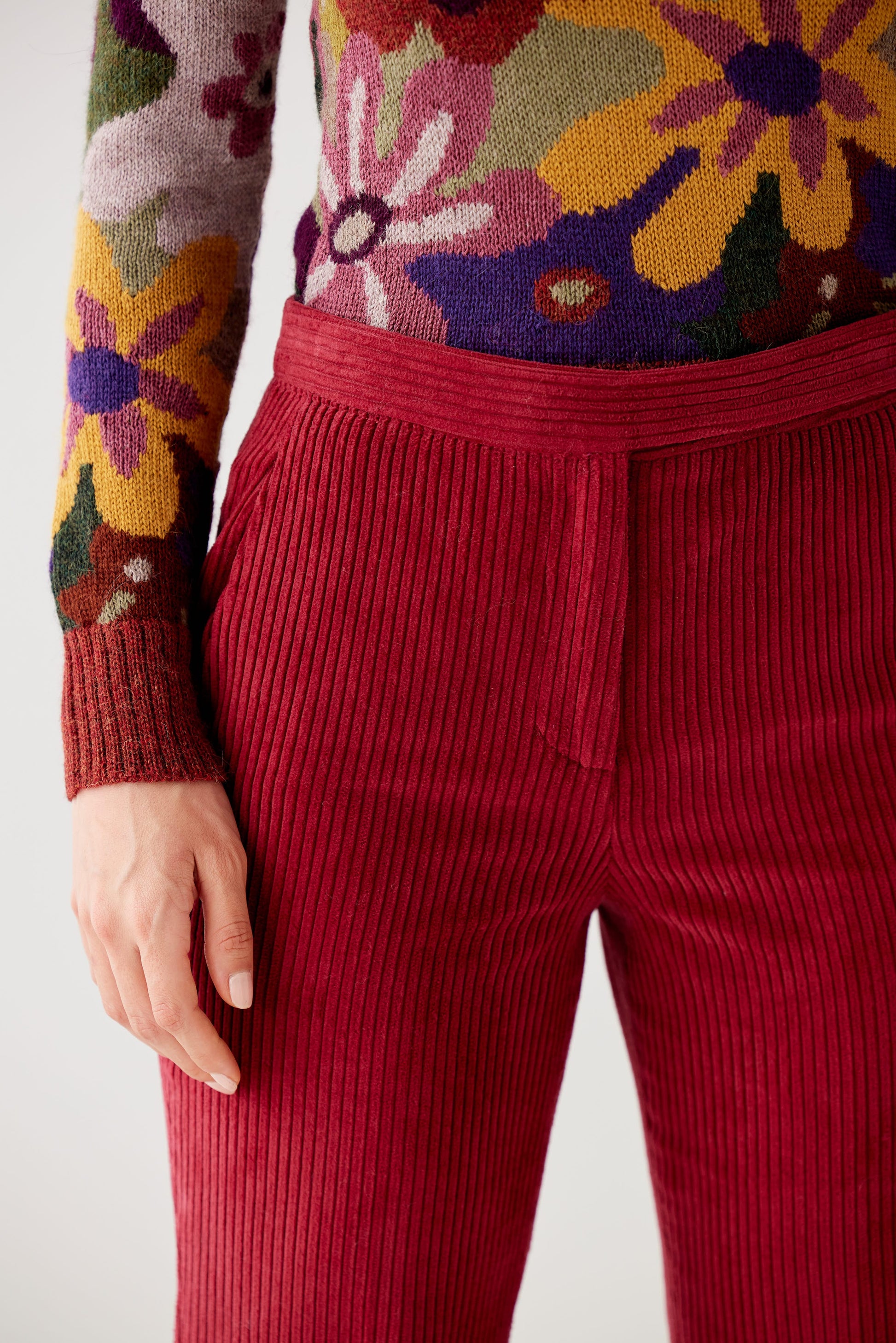 Sandy Trousers in Corduroy Pants CHRISTINE ALCALAY